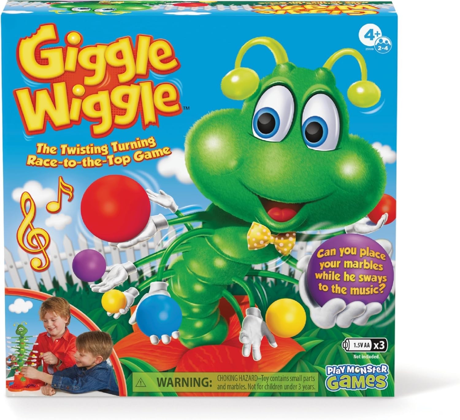 Giggle Wiggle: The Musical Caterpillar Marble Game for Kids Aged 4+, 2-4 Players