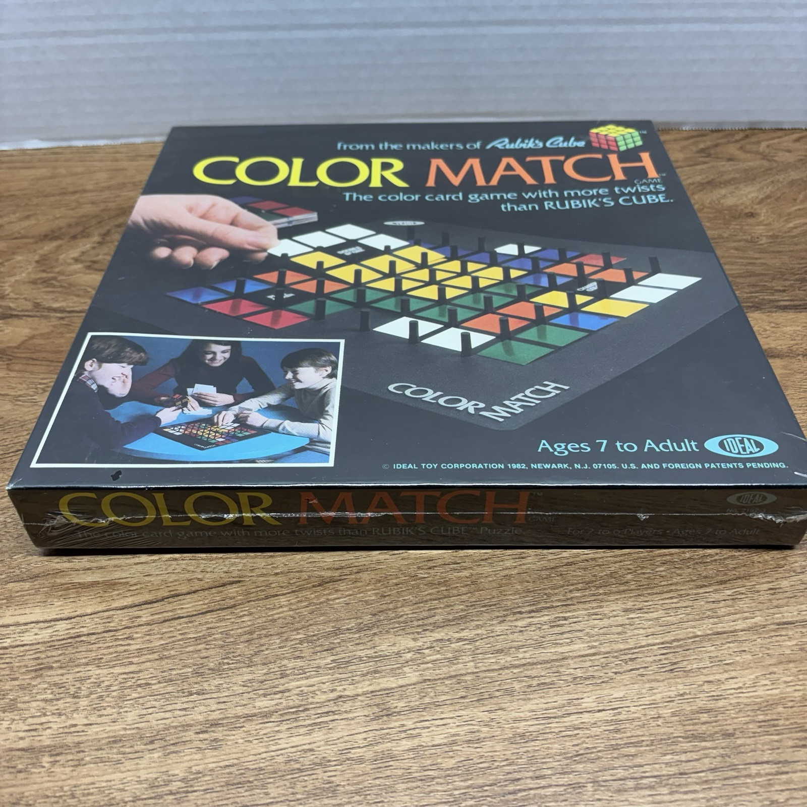 Vintage Board Game Color Match Rubiks Cube Makers Ideal 1982 * FACTORY SEALED*
