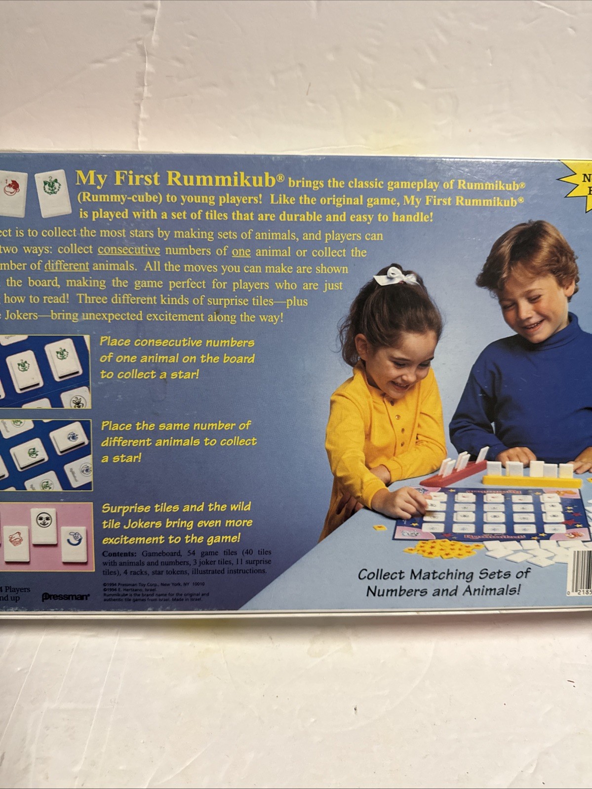 My First Rummikub 5 and Up No Reading Pressman 1994 Complete with Instructions