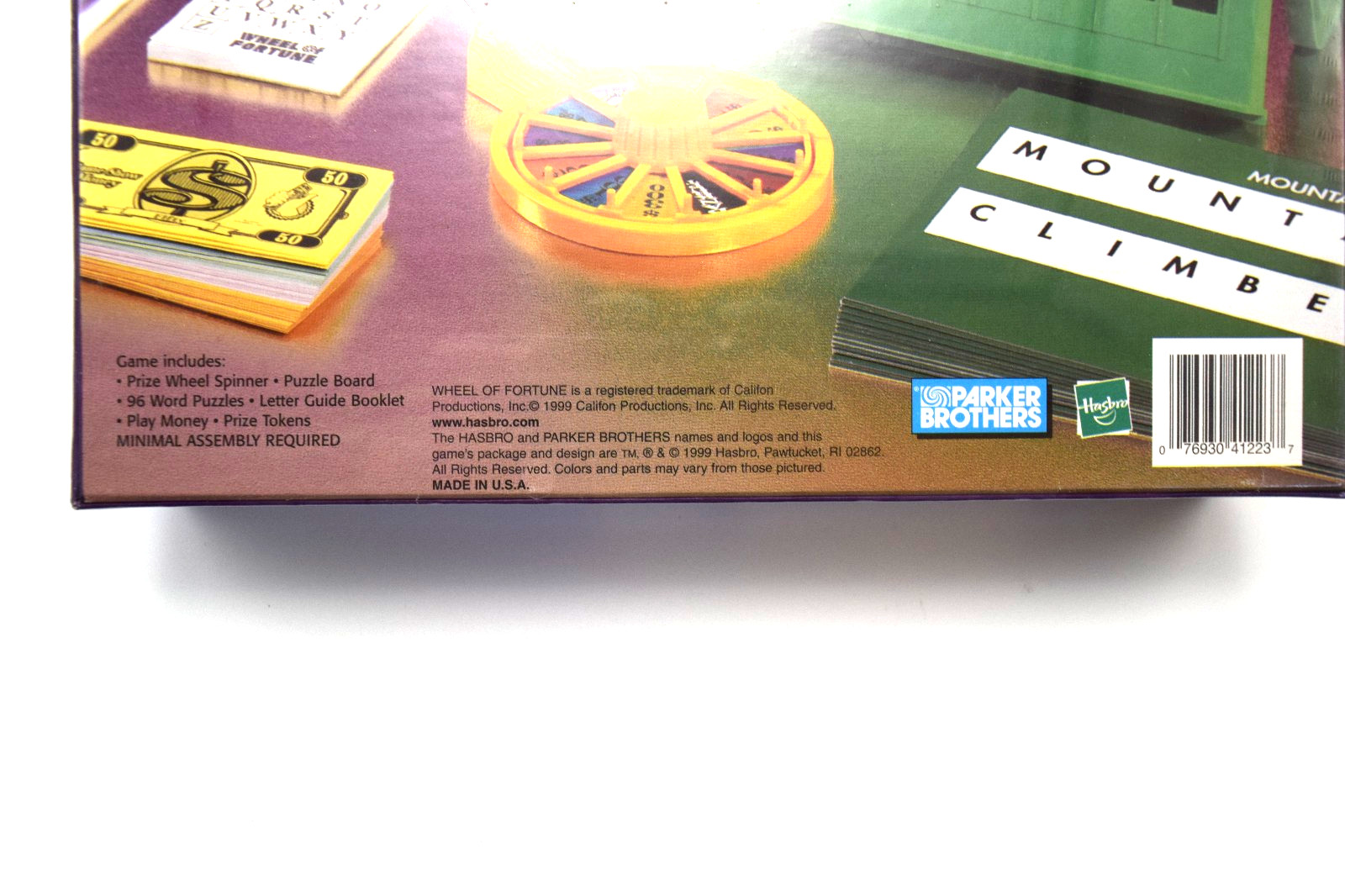 Vintage 1999 Parker Brothers Hasbro Wheel of Fortune Game Made in USA Sealed