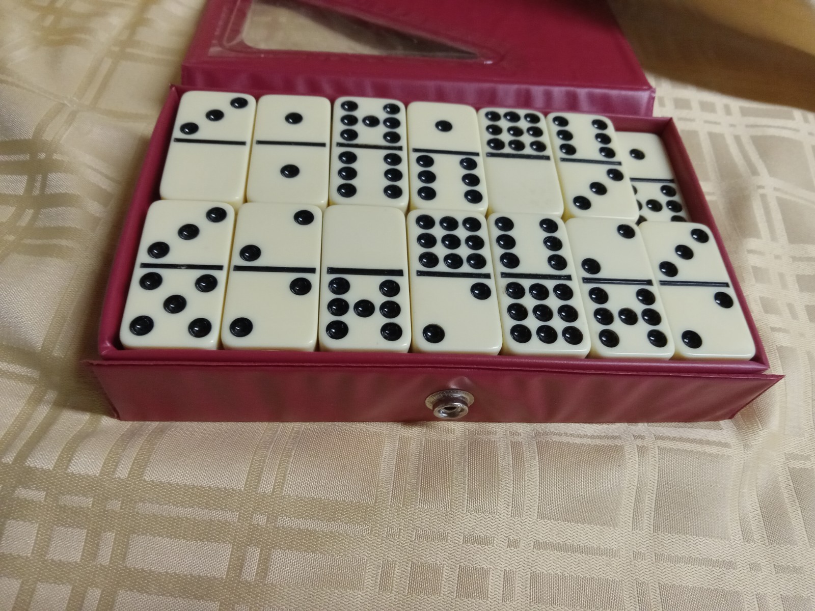 Double 9 Standard Set Marbleized Dominoes