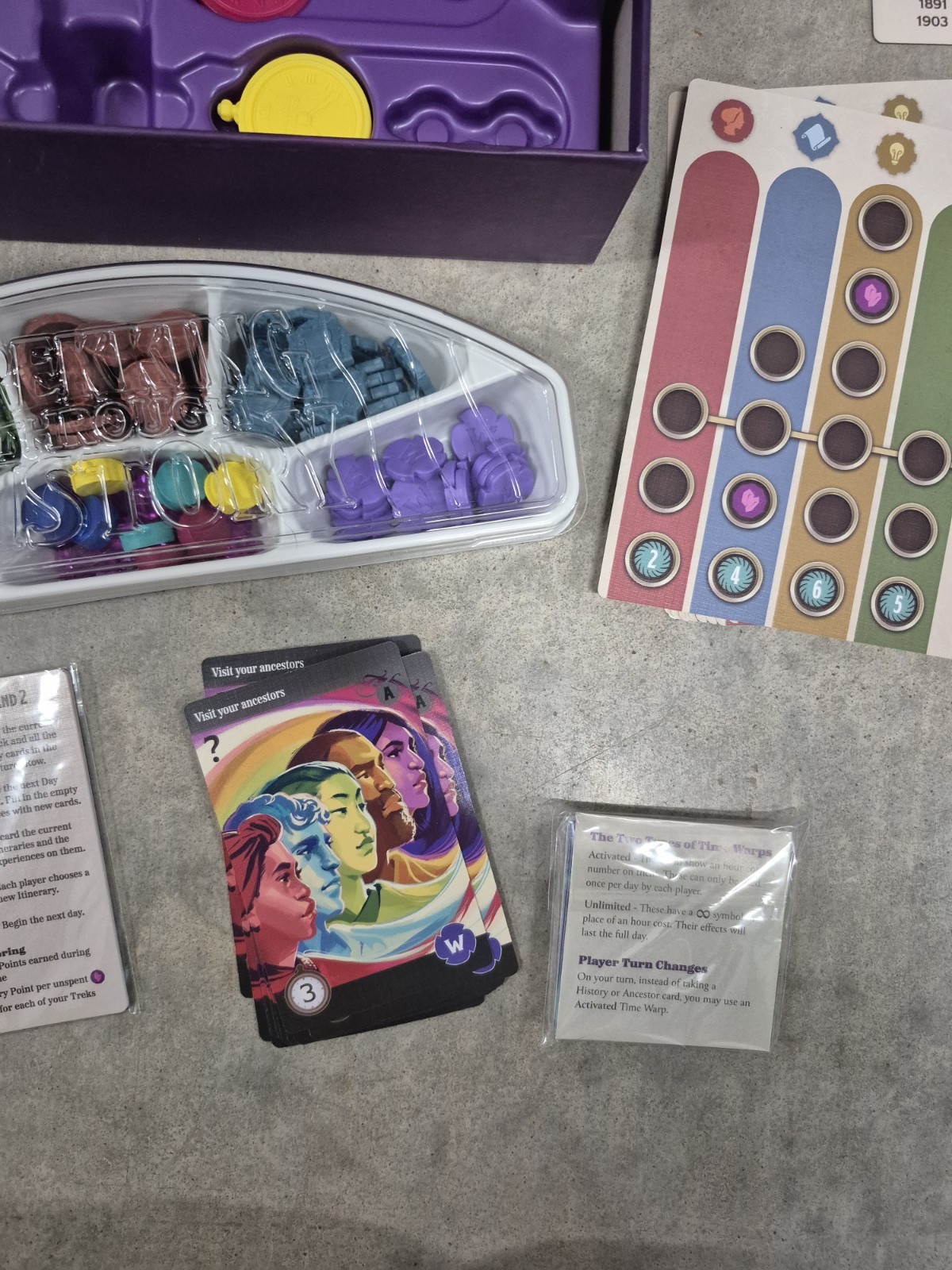 Trekking Through History Board Game by Underdog Games Excellent Complete 2022