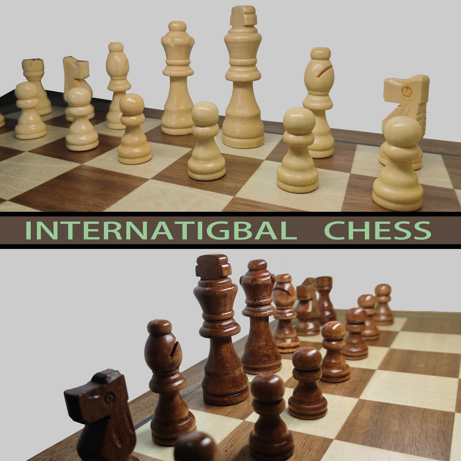 Chess Pieces, 3 Inch King Figures Chess Game Pawns Figurine Pieces, Replaceme…