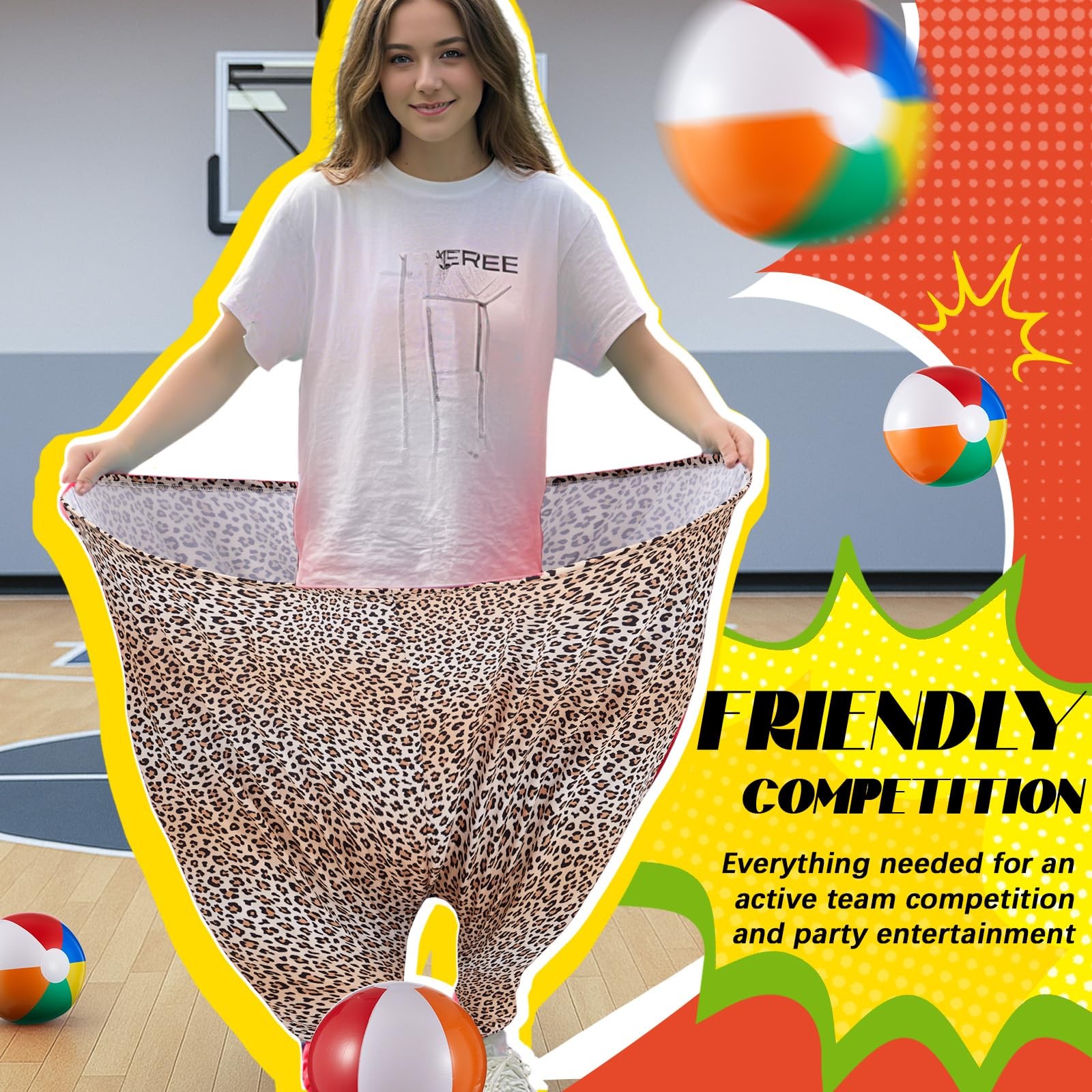 Granny Pants Yard Game with Oversized Pants Bouncy Balls and Pump, Easter Gia…