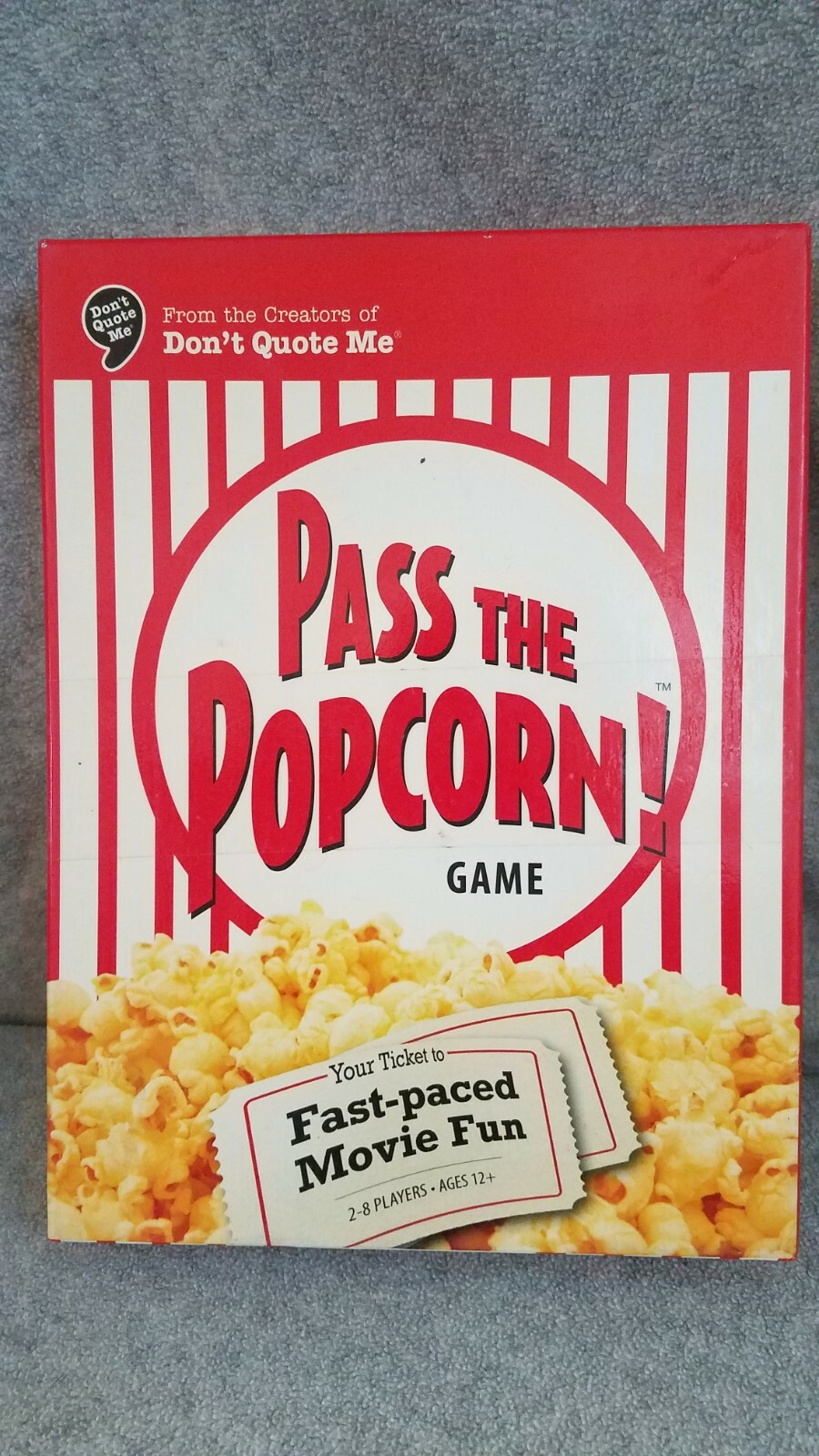 Pass the Popcorn Board Game COMPLETE