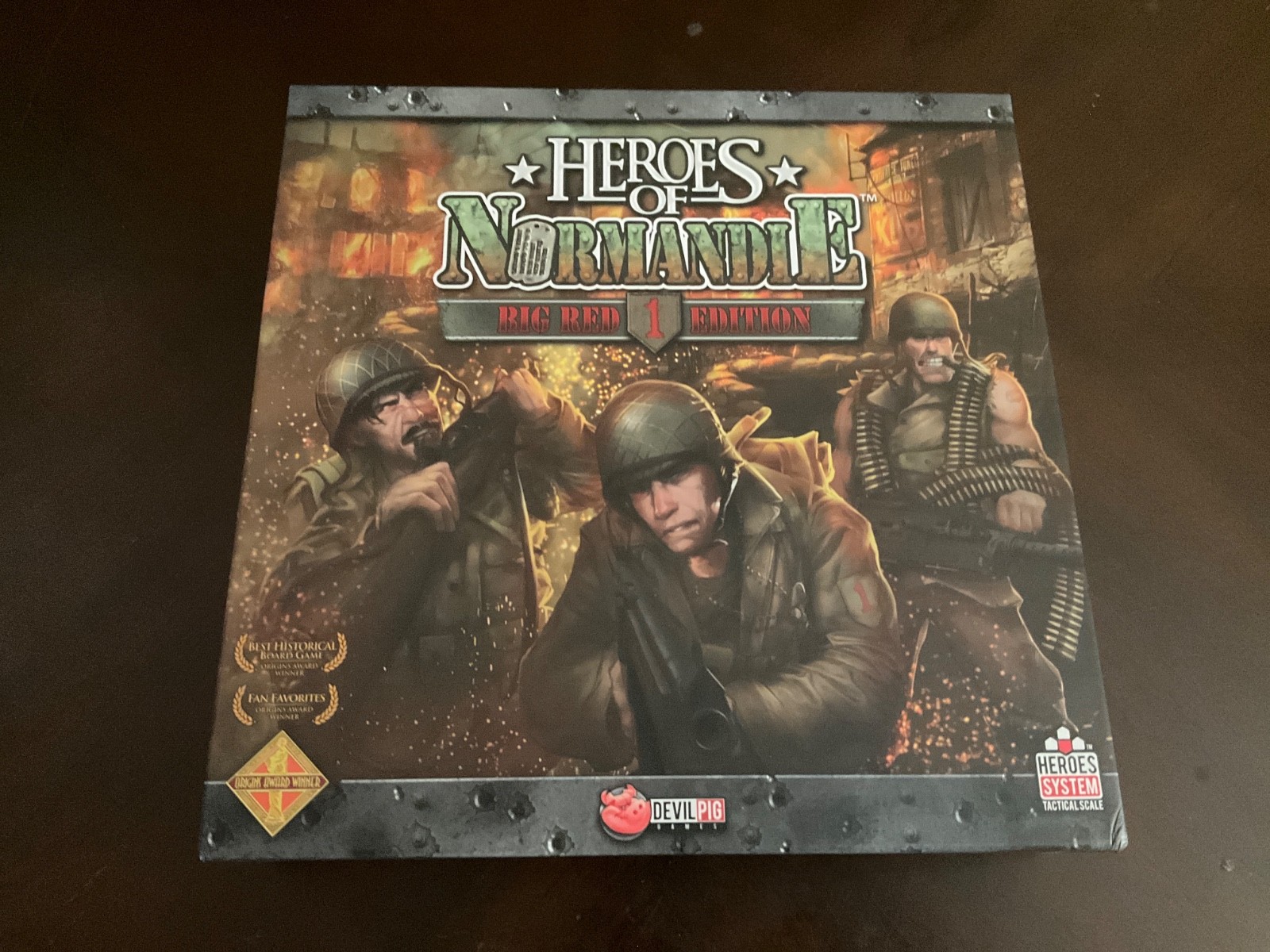 Heroes of Normandie Big Red One Edition French edition printed English rules