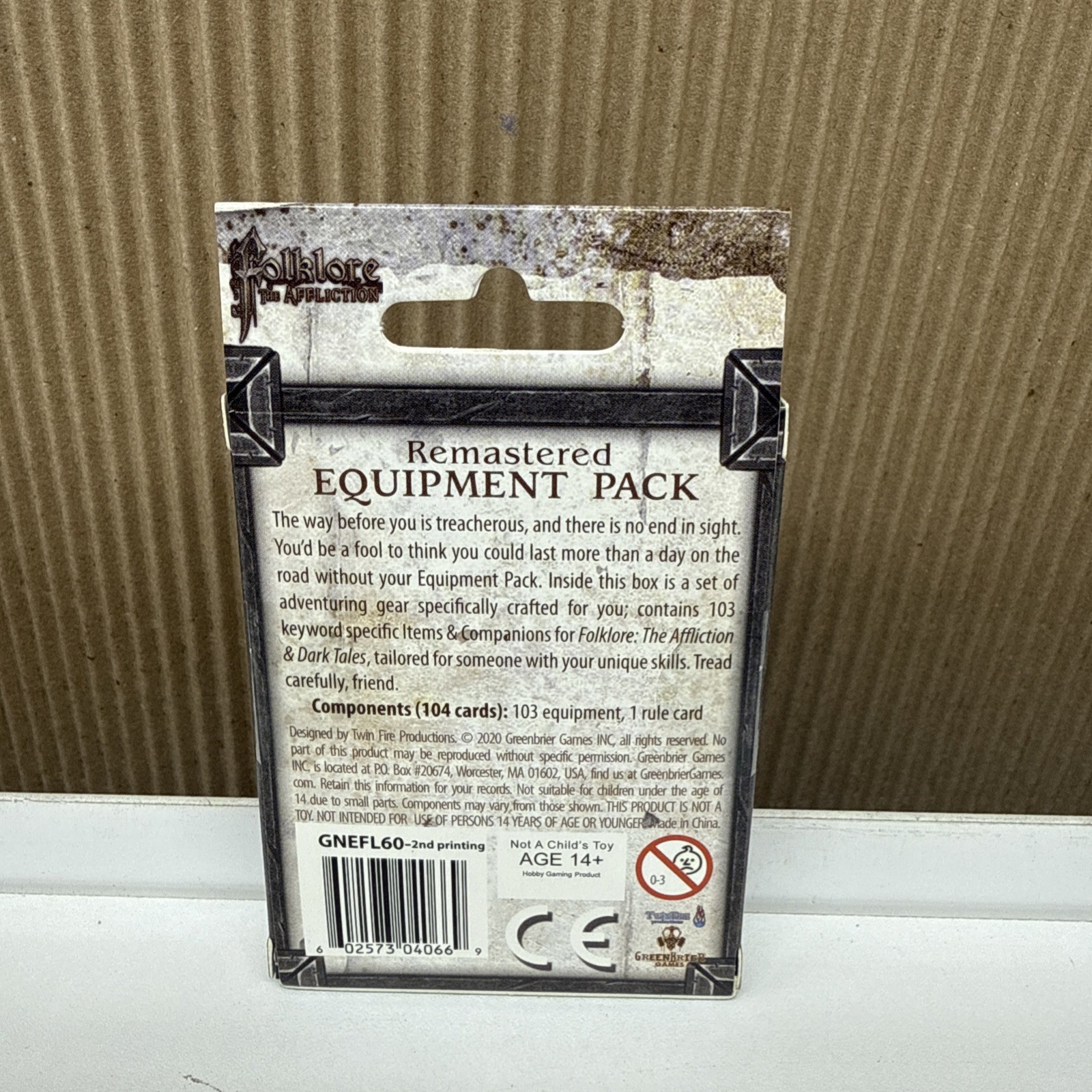 Folklore The Affliction Remastered Equipment Pack Board Card Game GNEFL60