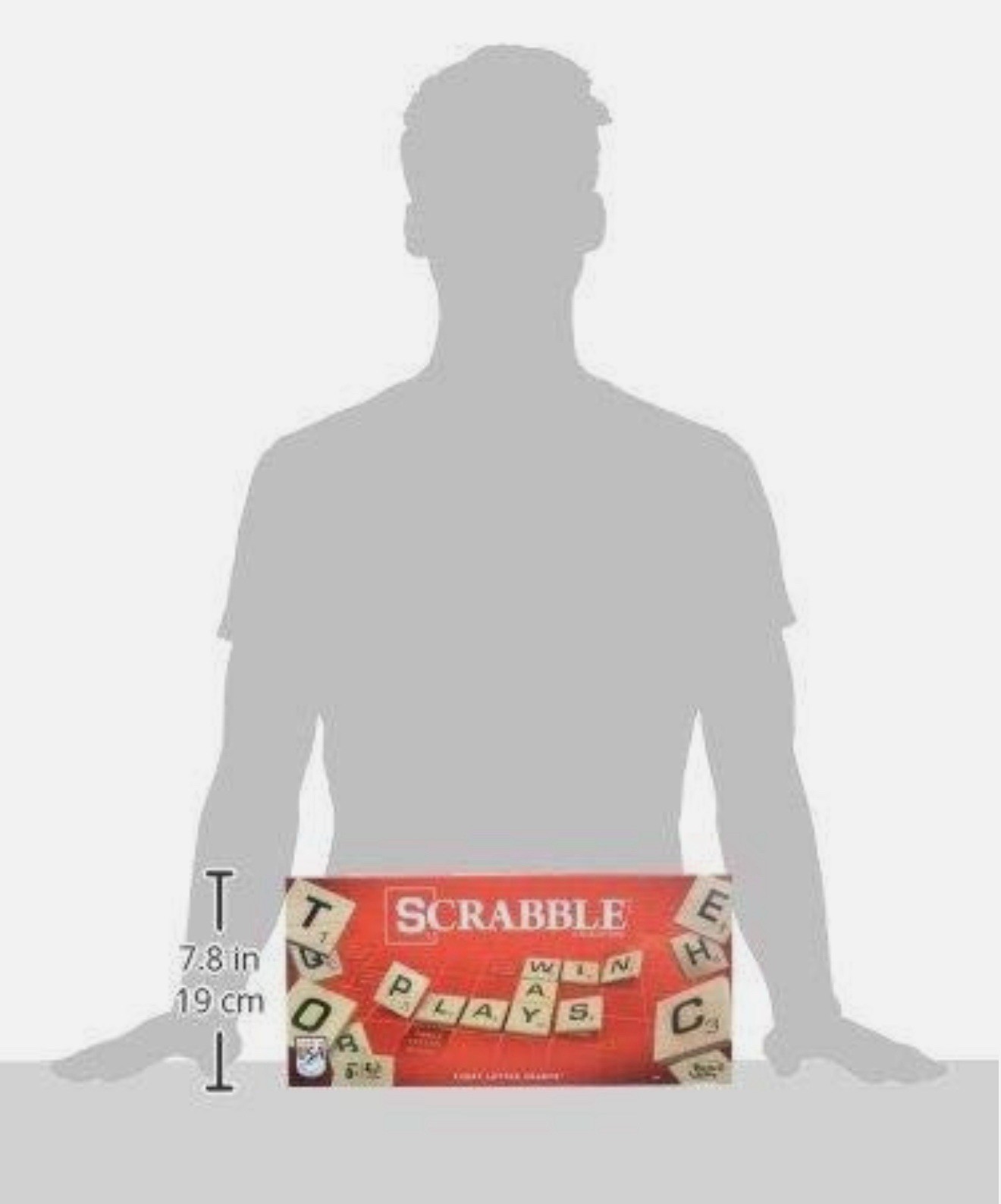 HASBRO GAMING SCRABBLE A8166 CLASSIC SCRABBLE BLK/BROWN