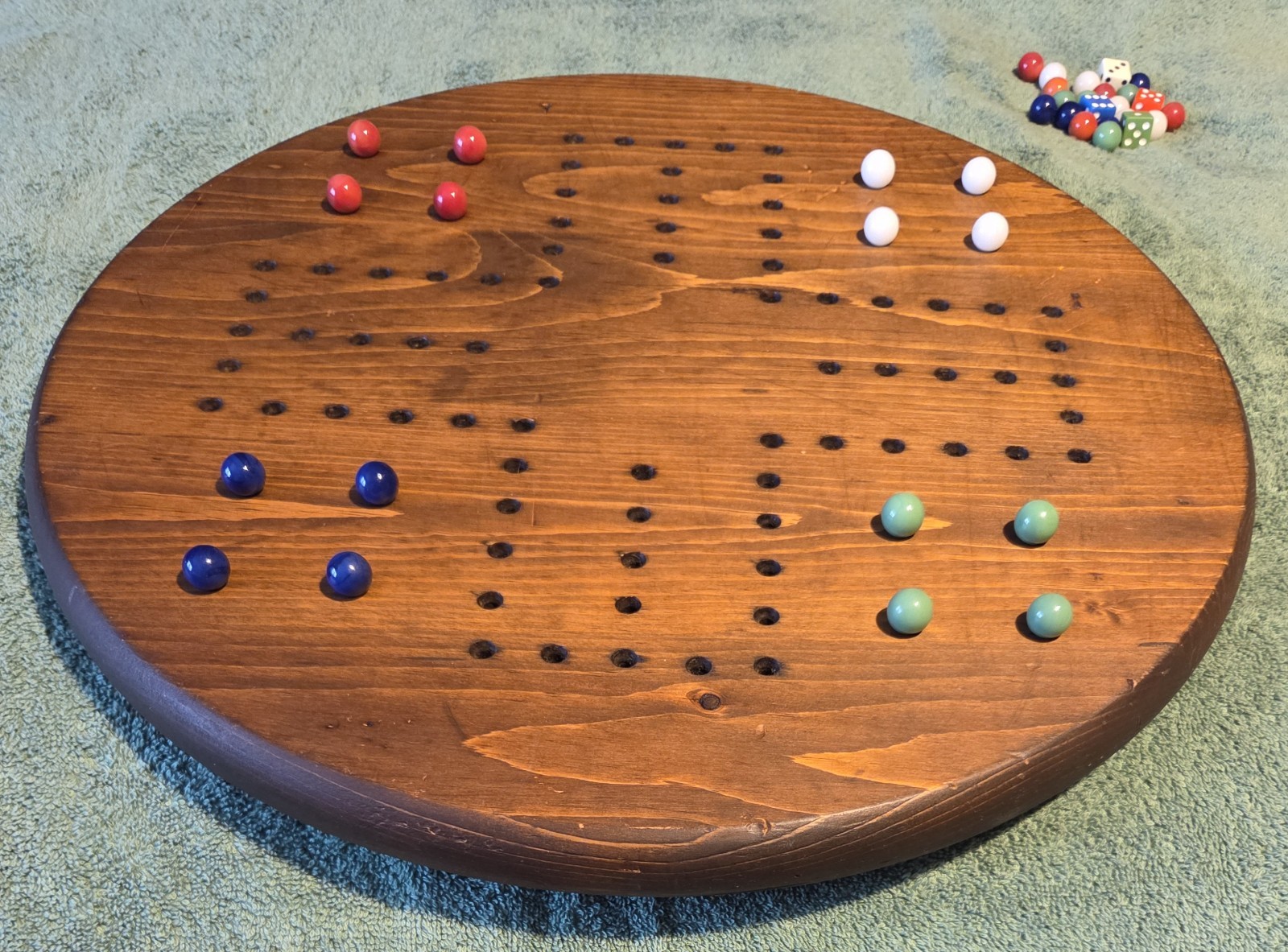 Vintage Aggravation / Wahoo Board Game, Complete with Marbles for 2-4 Players