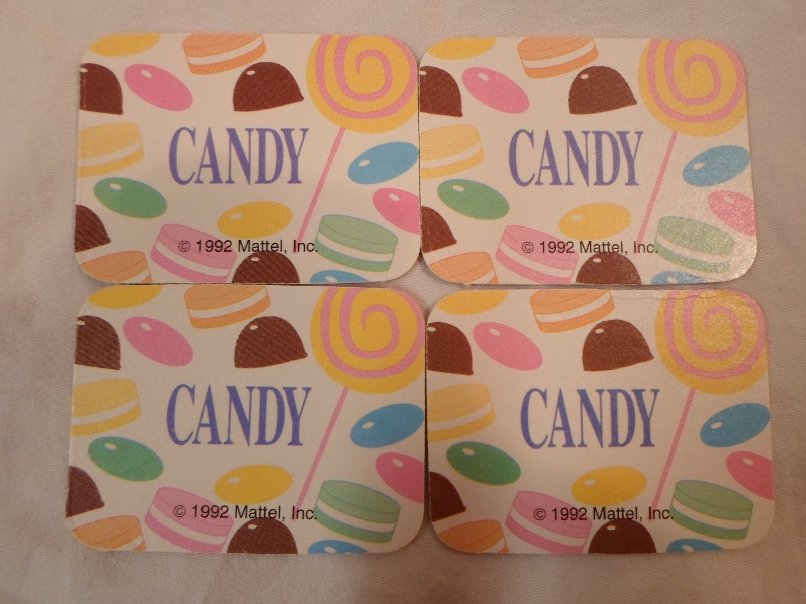 *Replacement Parts* Barbie Dream Date Board Game 1992 *Lot of 4 Candy Gift Card*