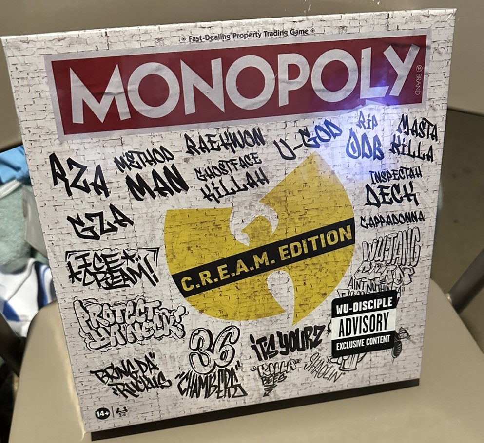 SEALED Wu Tang Official Monopoly Board Game Limited Edition NEW IN HAND C.R.E.AM