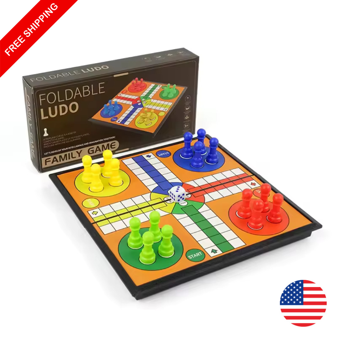 Ludo Game Set – Strategy Board Game for Family, Travel & Party Fun