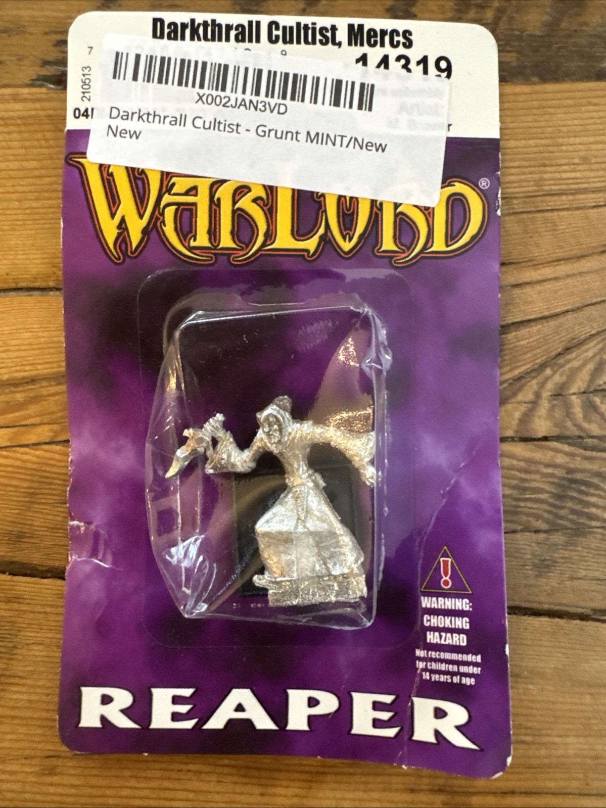 Warlord Reaper Darkthrall Cultist Mercs Miniature Figurine Metal 14319