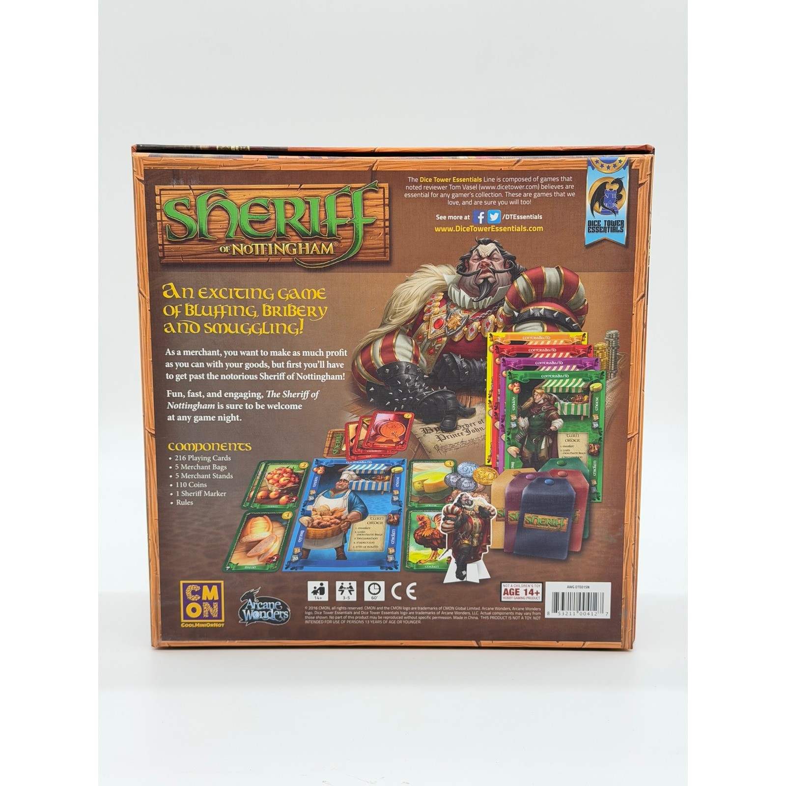 Arcane Wonders Sheriff Of Nottingham Board Game Merry Men Expansion Bundle Set