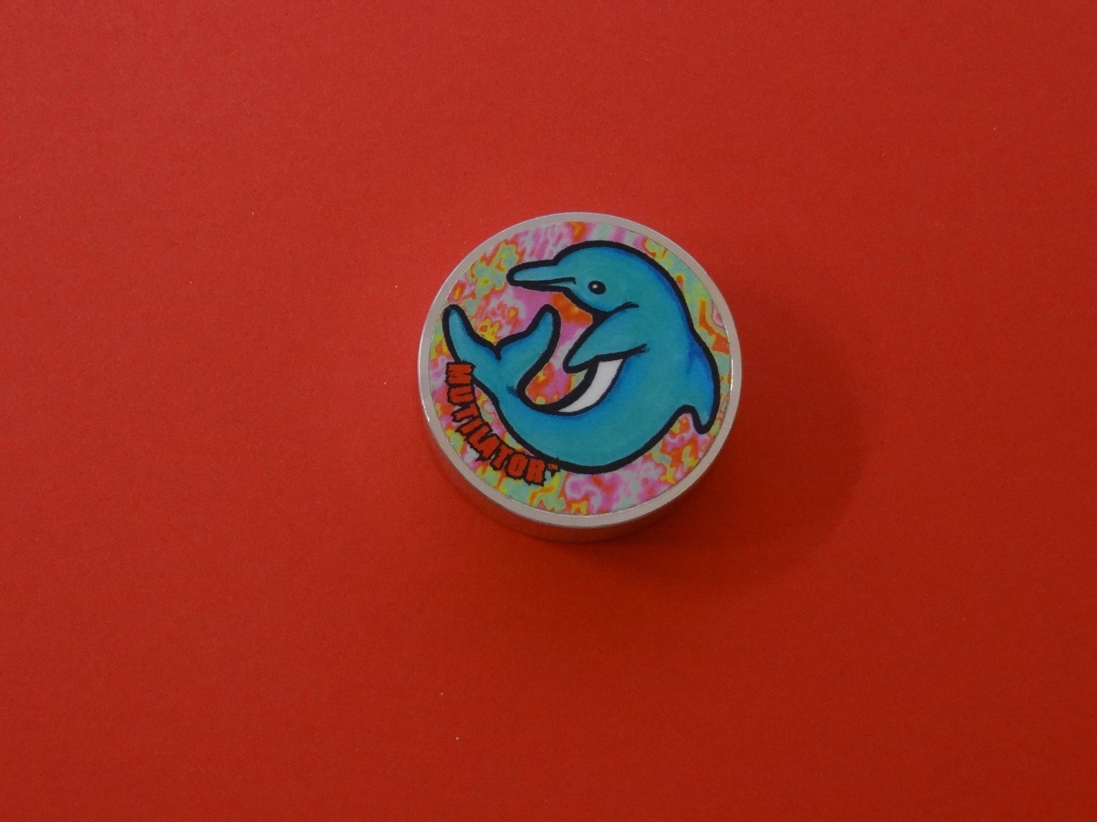 Pogs * 1 ONE Slammer * Mutilator * SPINNER * 3/4 inch * Dolphin * Spins