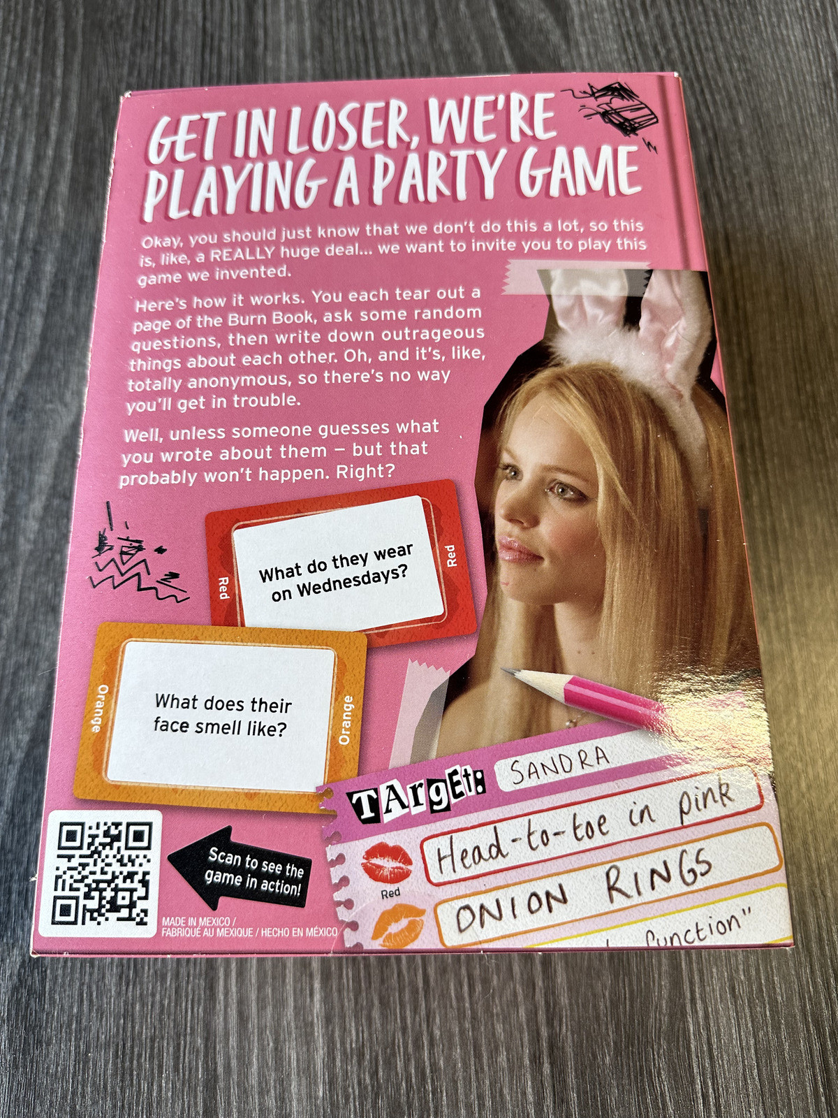 Mean Girls – Burn Book The Party Game – **UNOPENED** – For Ages 14+ & 4+ Players