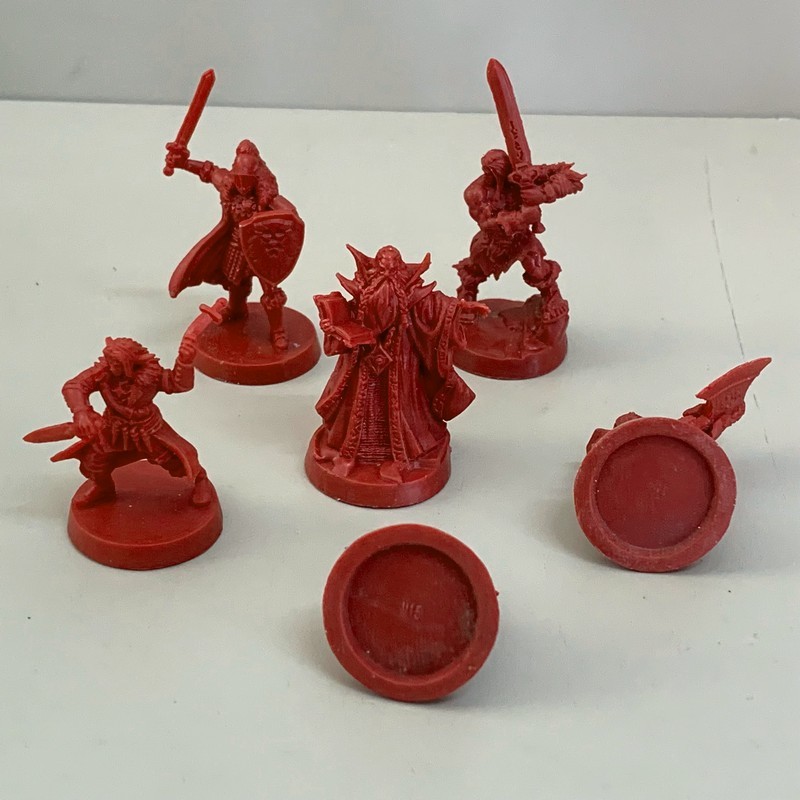 6pcs Mentor Dwarf Knight Rogue Hero Warriors Heroquest Board Game Minis Toy