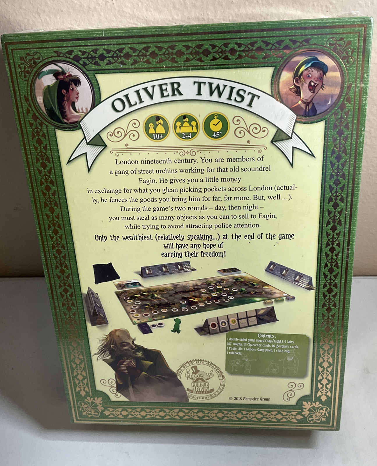 Oliver Twist Board Game by Asmodee Editions ASMPBOT01 2-4 play, 10+, 45+ mins