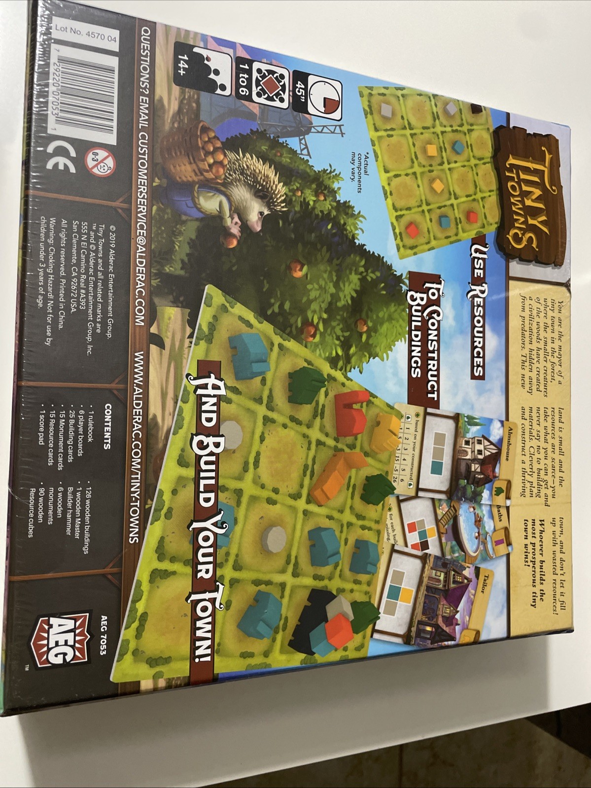 AEG Tiny Towns Board game by Peter Mcpherson – Ages 14+ 2019 -1 To 6 Players