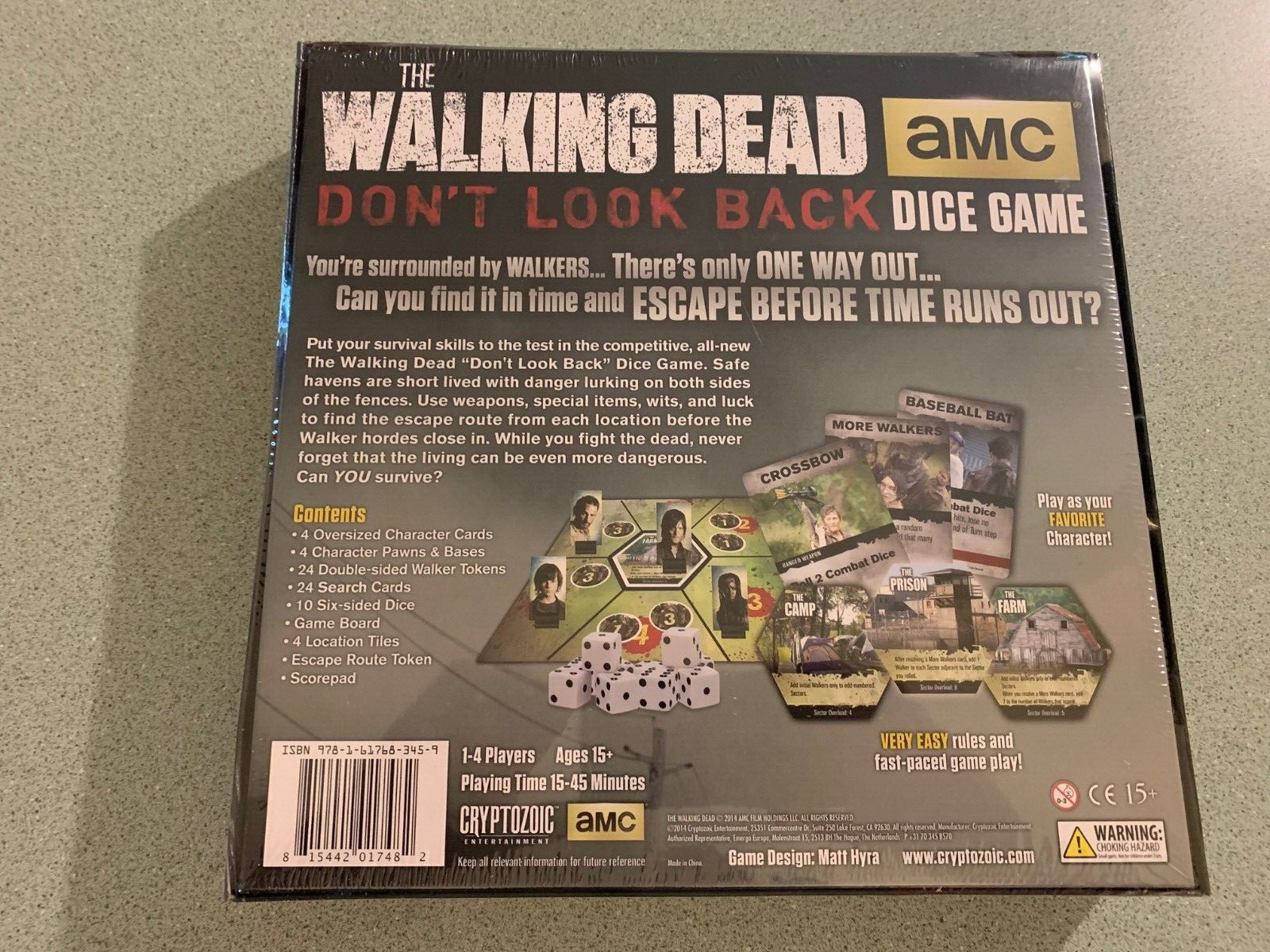 AMC The Walking Dead Don’t Look Back Dice Board Game New in Plastic (2014)