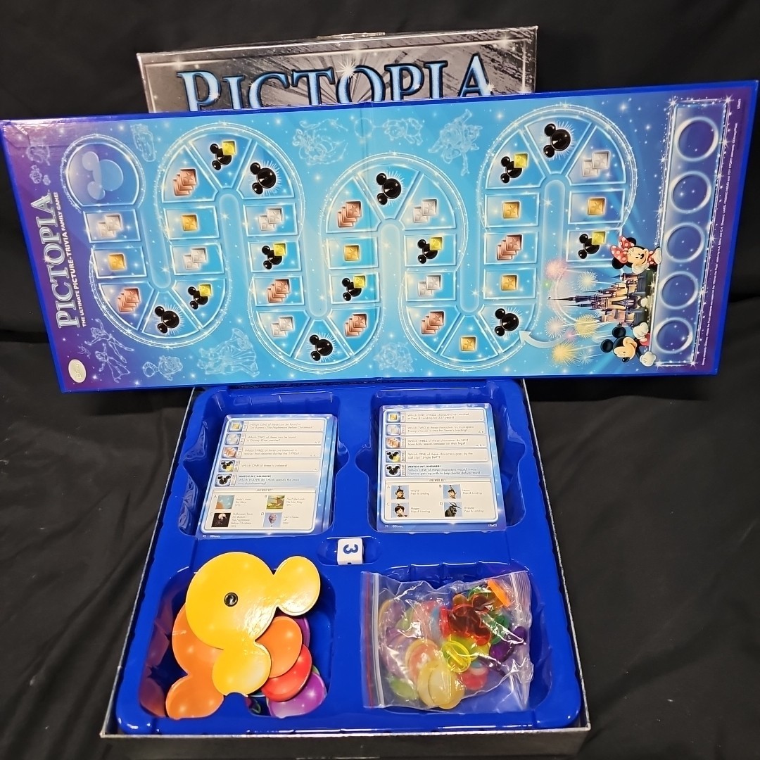 PICTOPIA Disney Edition Picture-Trivia Family Game (No Instructions)