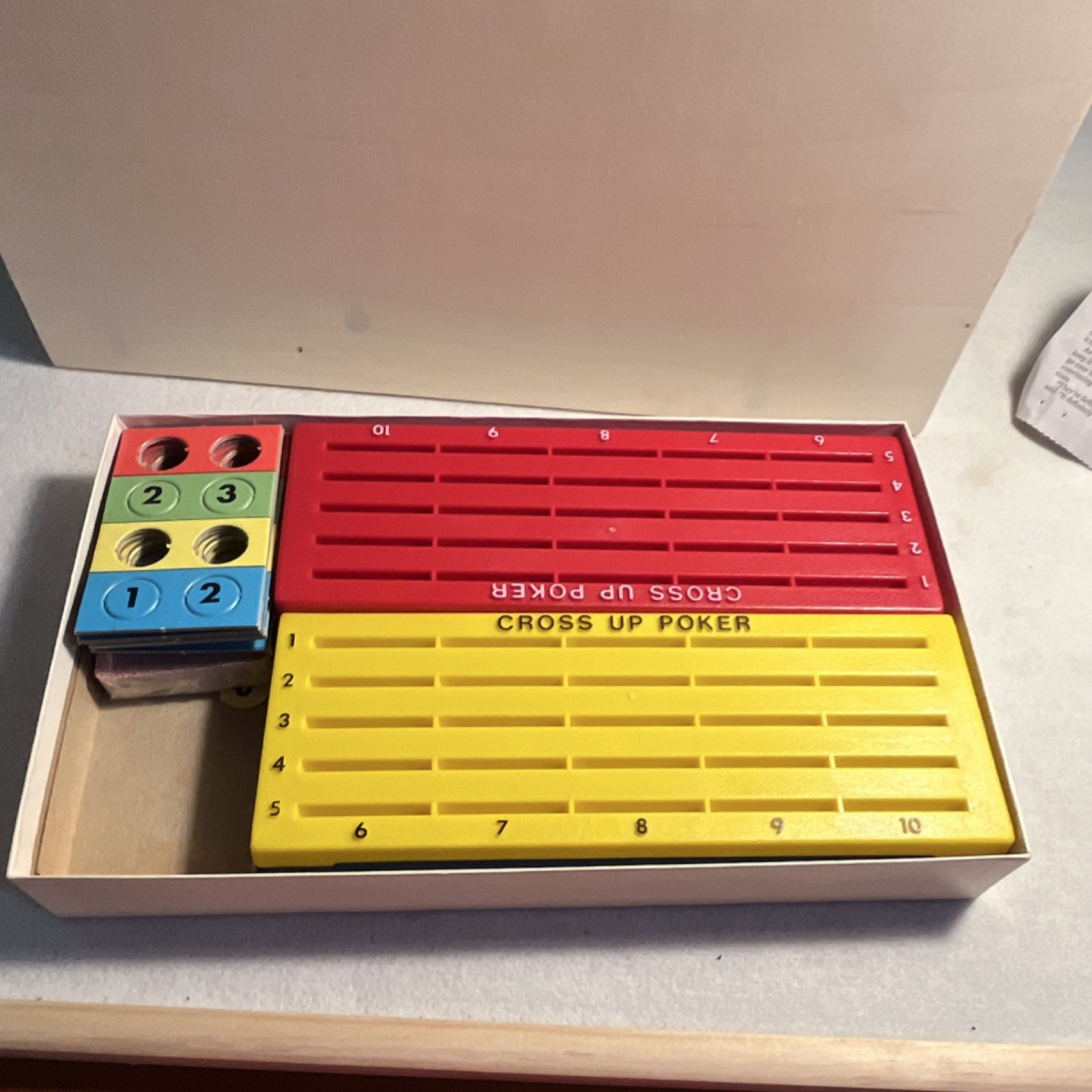 Milton Bradley Cross Up Poker Card Game 1969 MPN 4945 Ages 17+ 2 Players