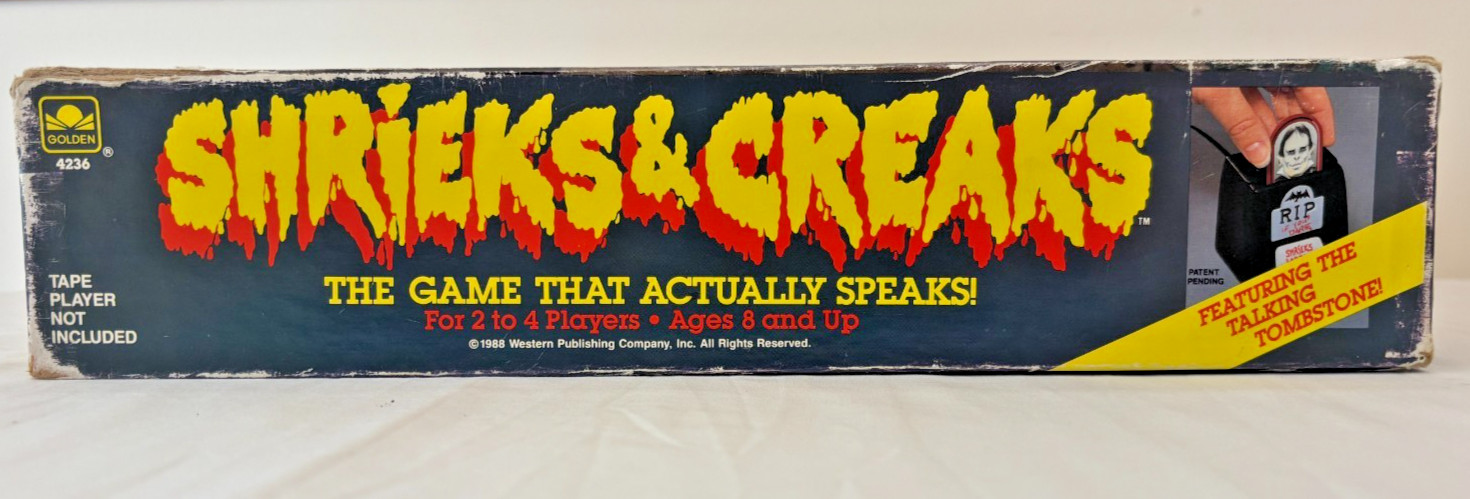 Vintage Shrieks & Creaks Board Game | Golden | 1988 | 100% Complete | Used