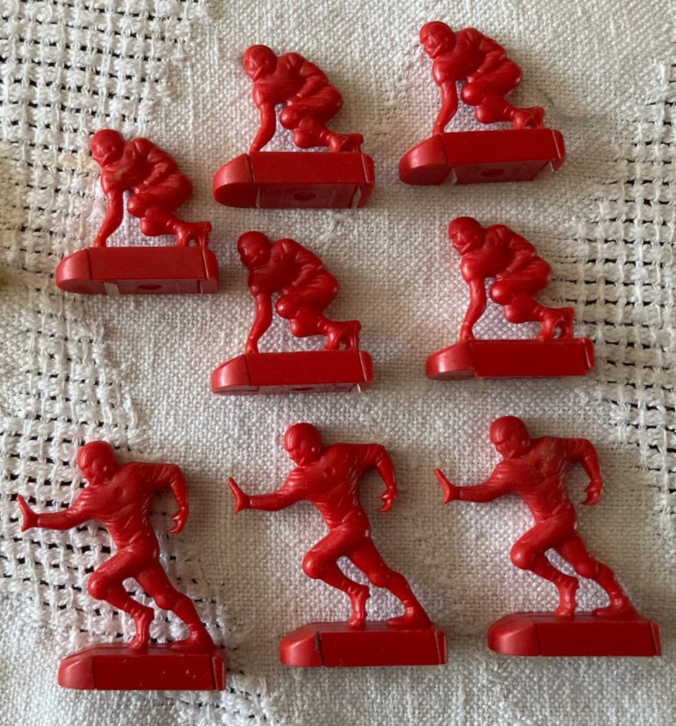 Vintage 1950s Tudor Tru-Action Electric Football Player Figures & Goalposts
