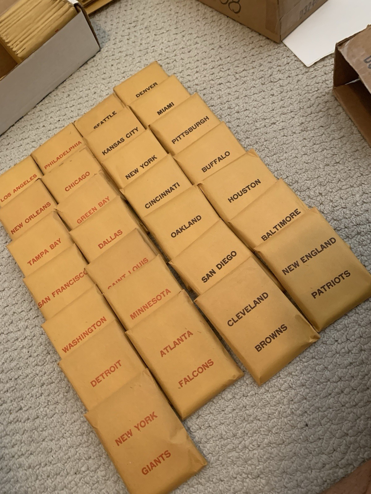 1980 APBA PRO FOOTBALL Season Set With All Player Cards And Extra Players. Great