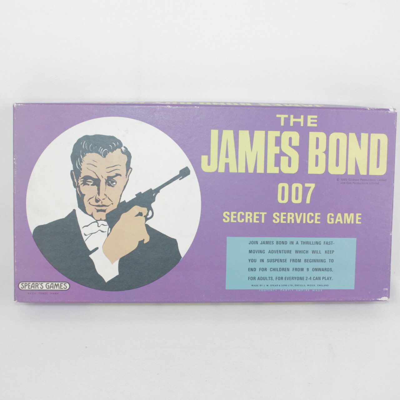 James Bond 007 Secret Service Board Game 1965 Spear’s Games in Original Box