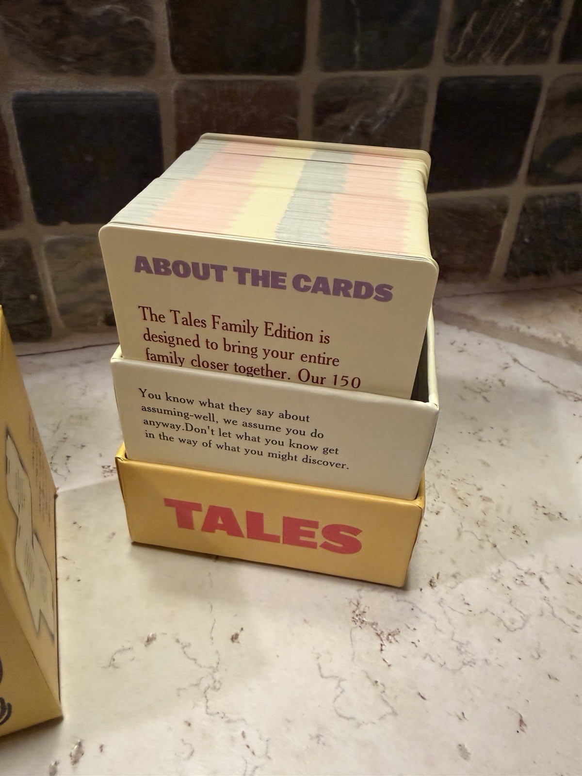 TALES Family Edition Card Game 150 Conversation Cards Fun Game Night All Ages