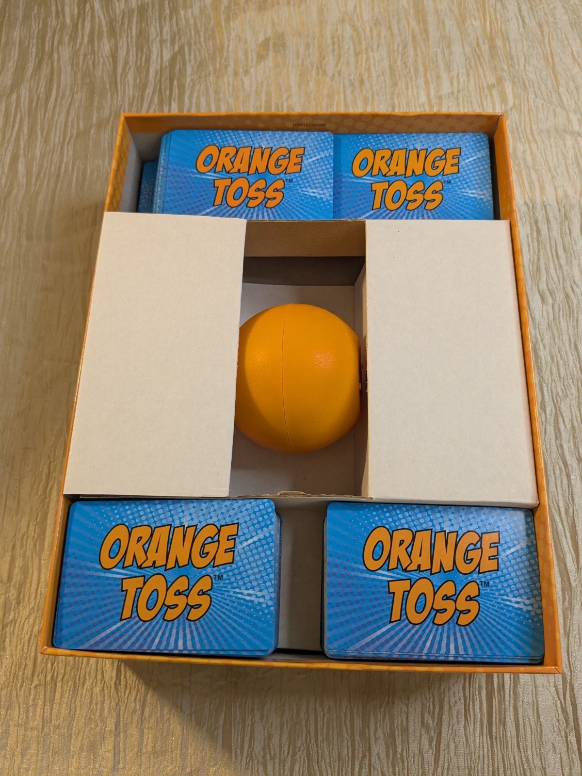 Orange Toss An Adult Party Game by University Games 2016 Timed Card Game 18+