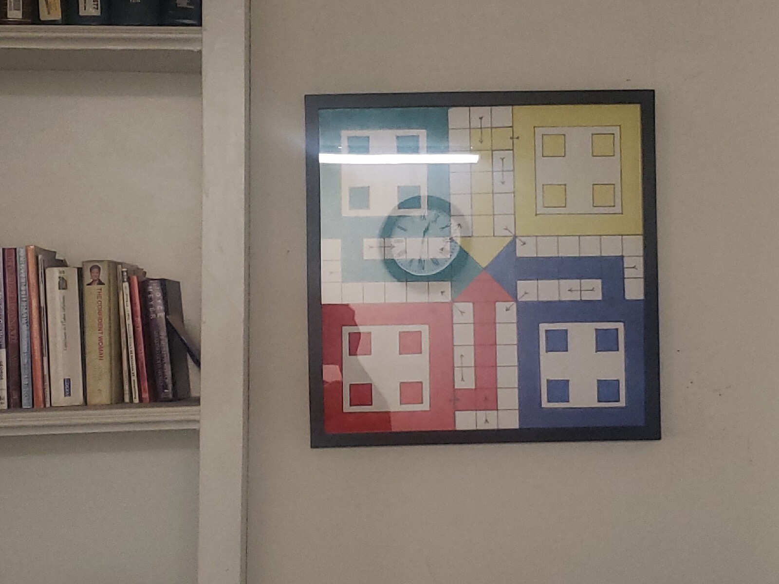 Custom Made Ludo Board Game In Wood And Glass Frame. Order Your Own Design.
