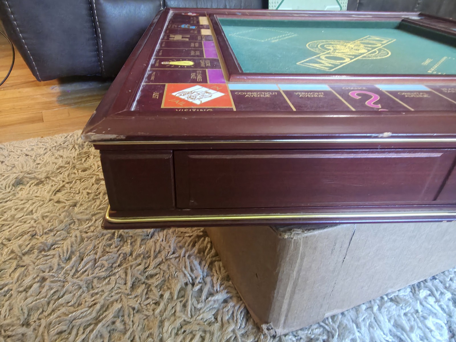 Franklin Mint MONOPOLY Collector’s Edition Wood Board Game 1991 Complete* W/ COA