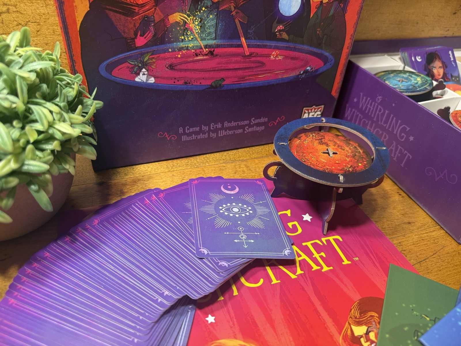 AEG Whirling Witchcraft Fantasy Board Game w/ Cards Complete 2021