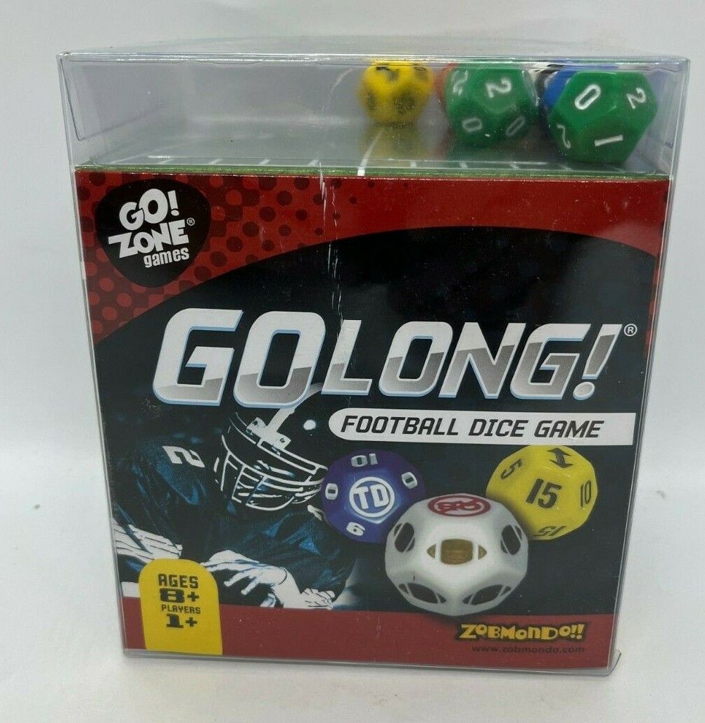 GoZone Boardgame GoLong FOOTBALL DICE GAME NEW! Free Shipping