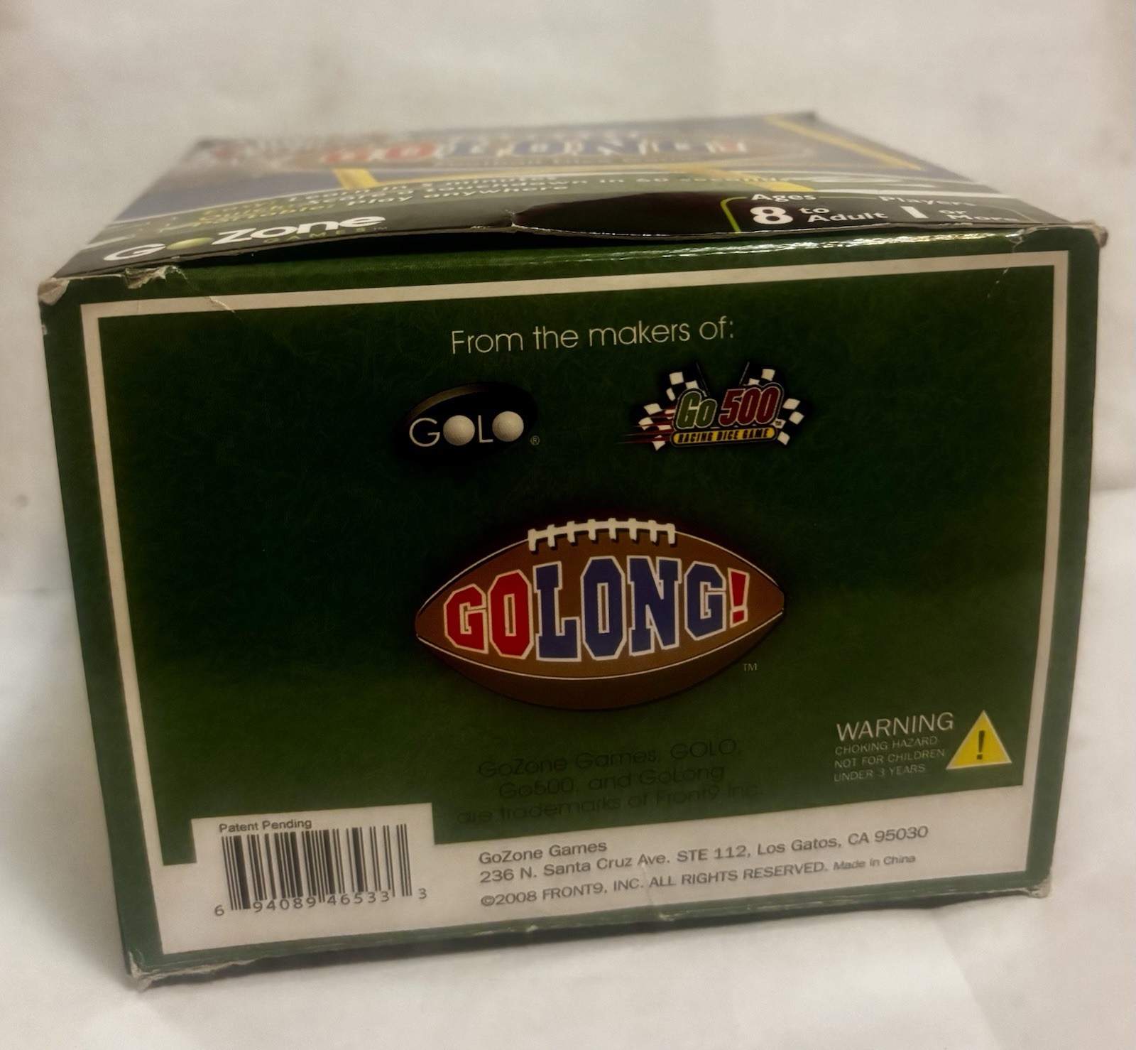Go Long Football Dice Game Travel Edition By GoZone Games Easy Quick & Portable
