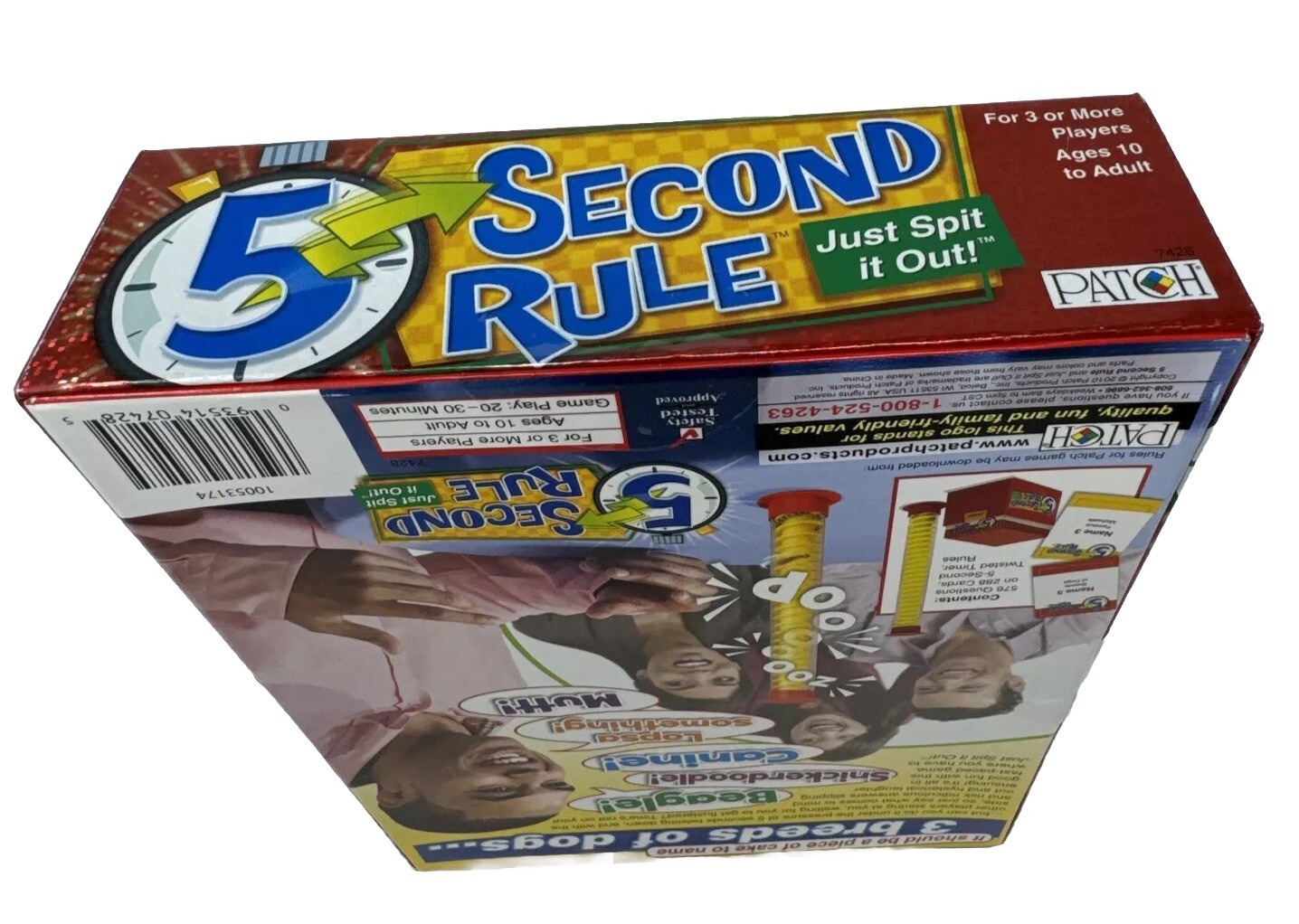 NEW Unopened Patch Products 2010 Just Spit It Out 5 Second Rule Game