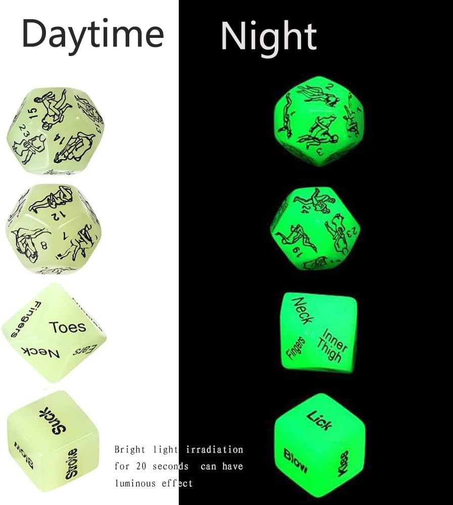 Sex Dice for Adults Couples Glowing Sex Dice Games Fun Dices for Couple Lover…