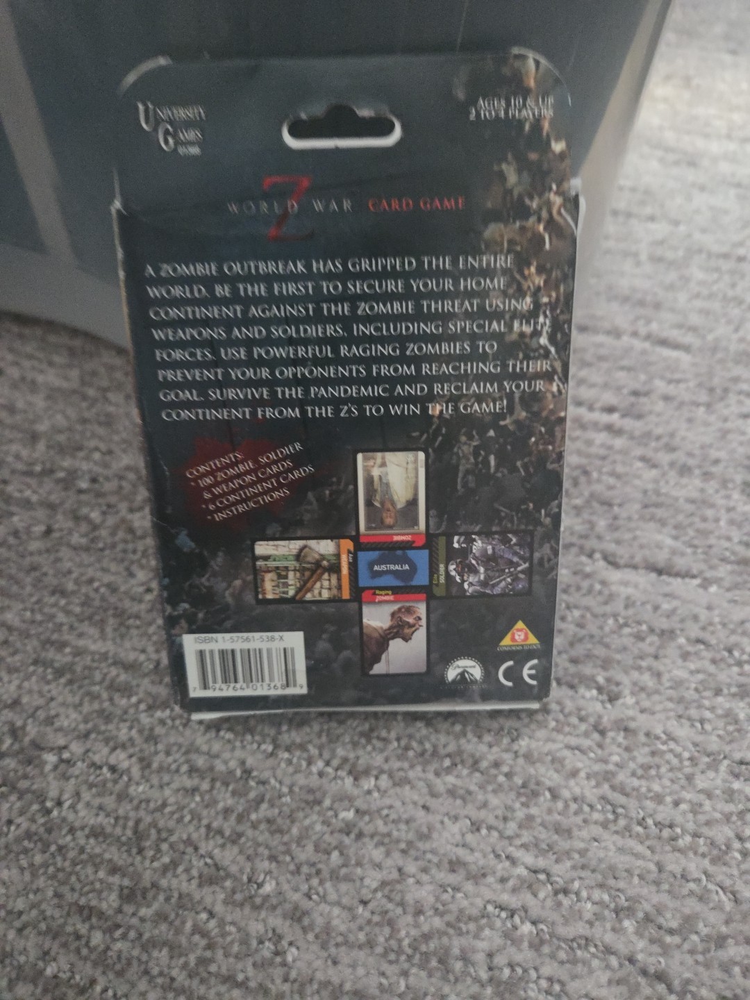World War Z 2014 Card Game “Survive the Deadly Zombie Pandemic” NEW IN BOX