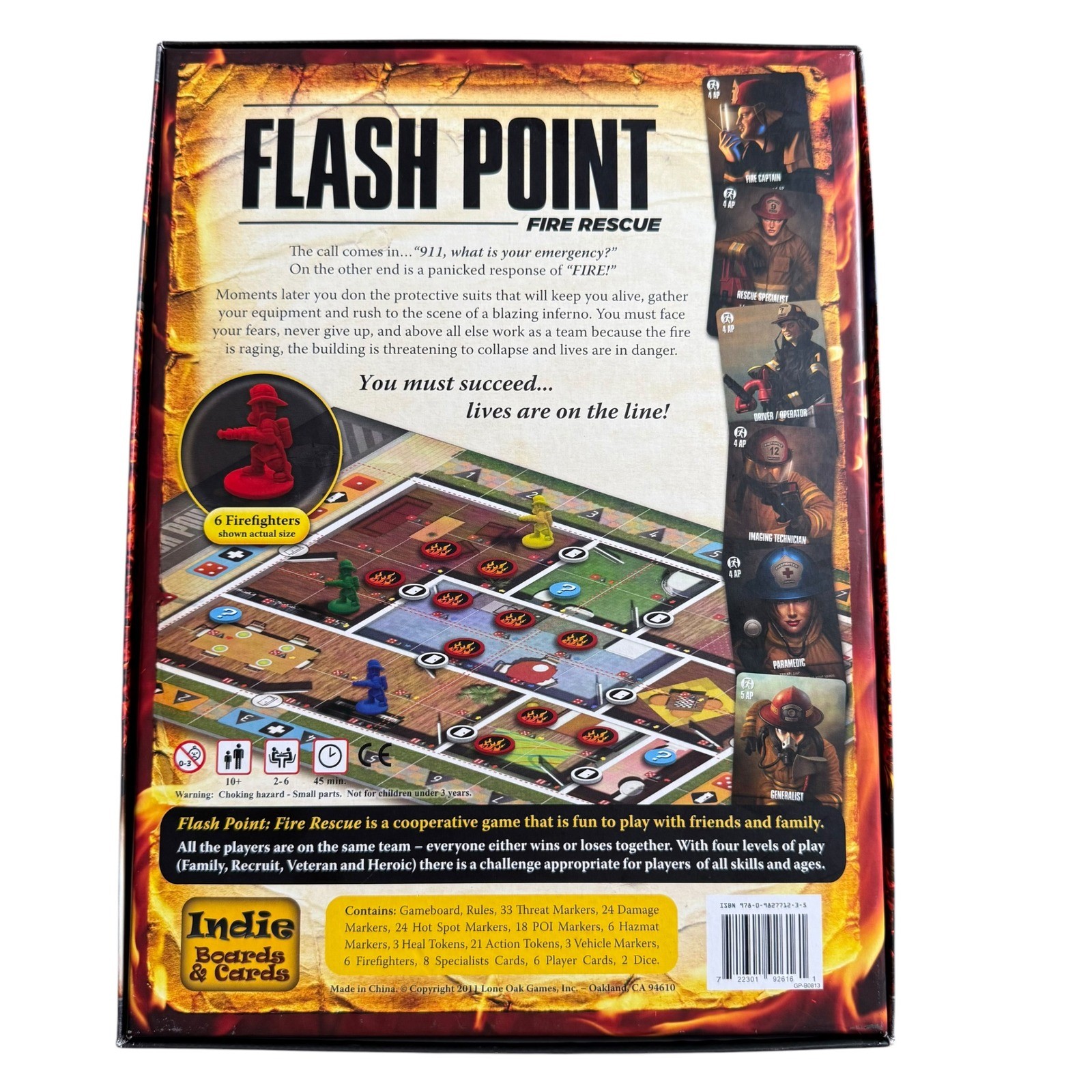 Indie Boards Cards Flash Point Fire Rescue Cooperative Strategy Board Game Comp