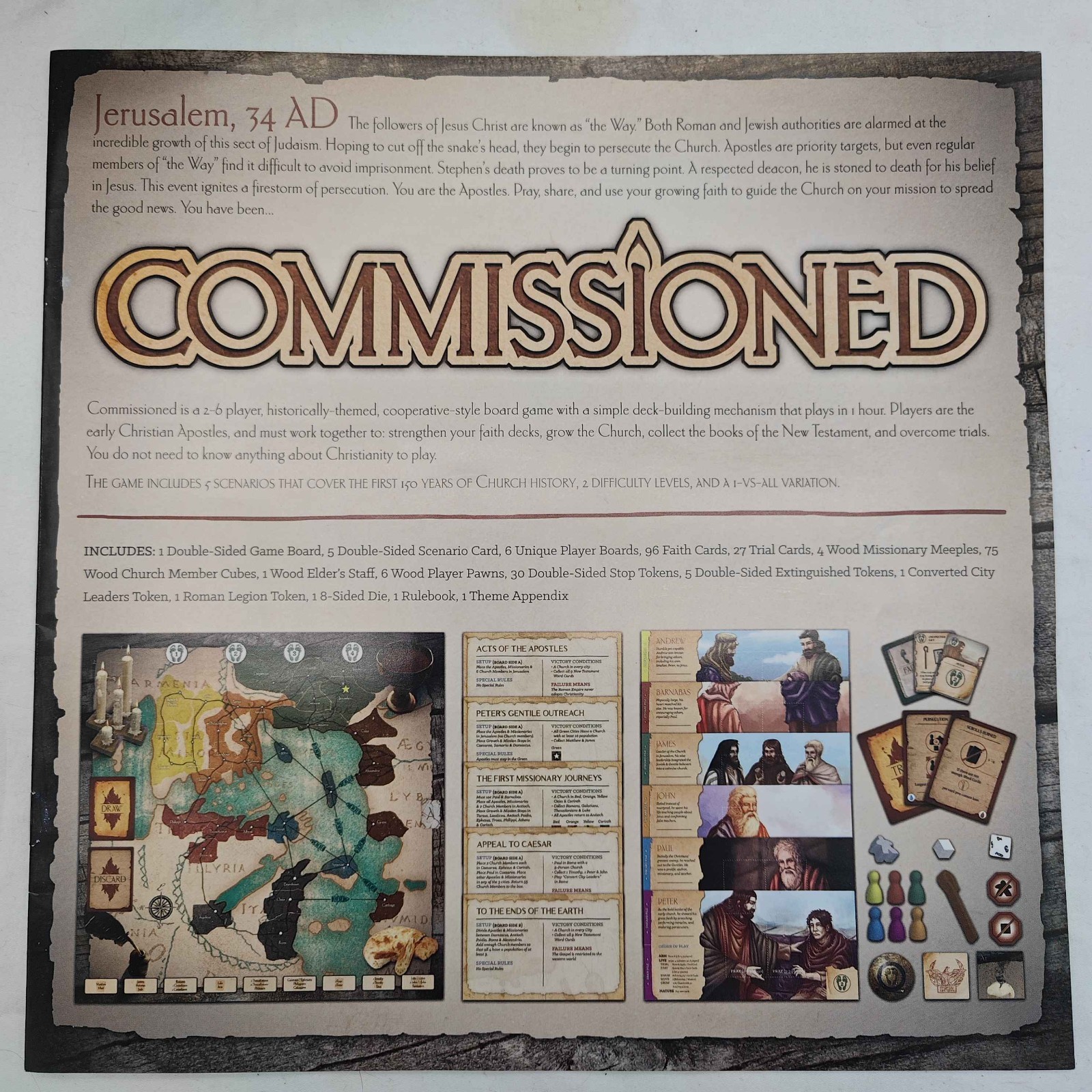 Chara Games – Commissioned Board Game (2016) – COMPLETE! EXCELLENT!