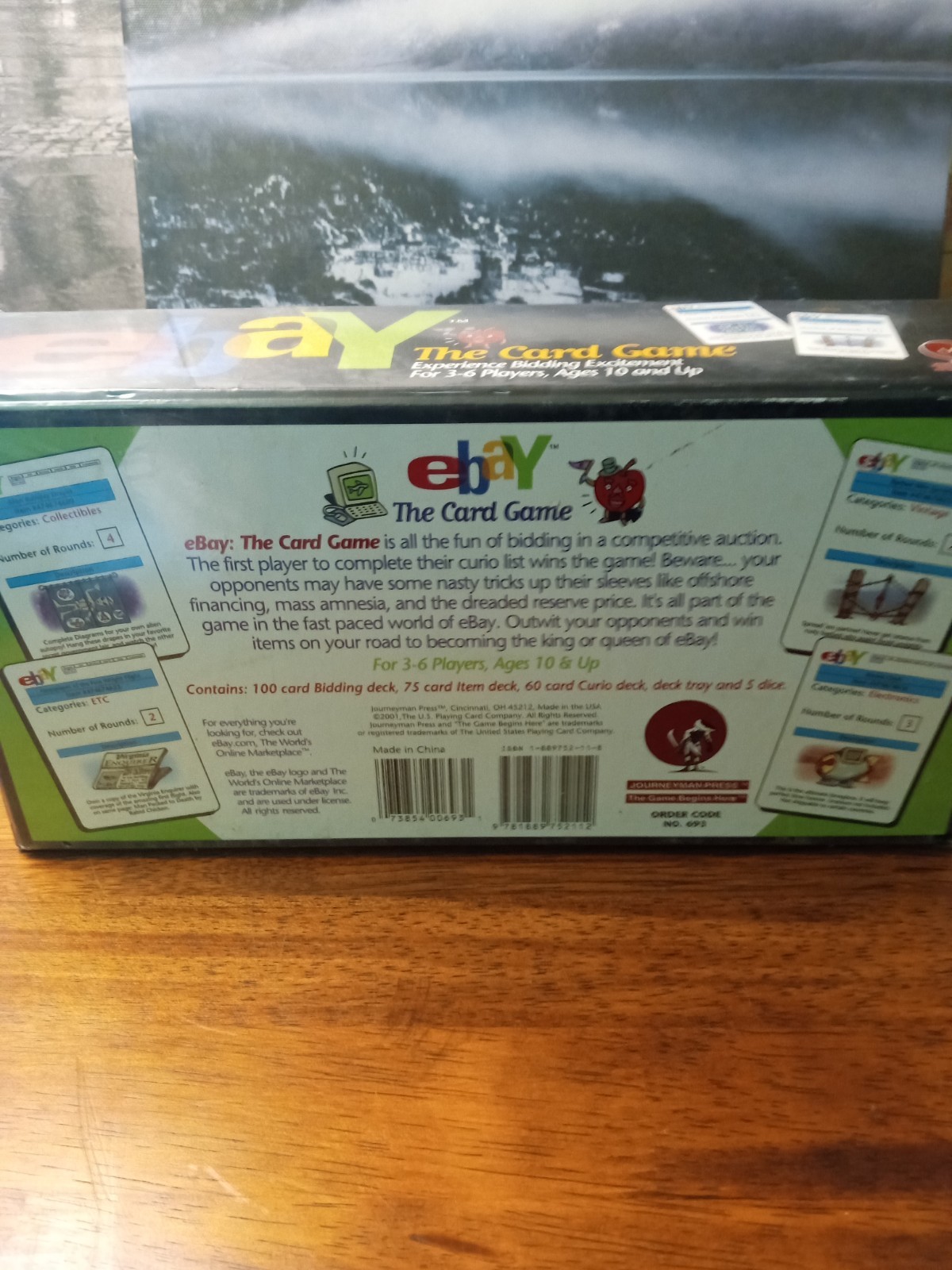 Vintage EBay The Card Game 2001 Journeyman Press Factory Sealed Board Game