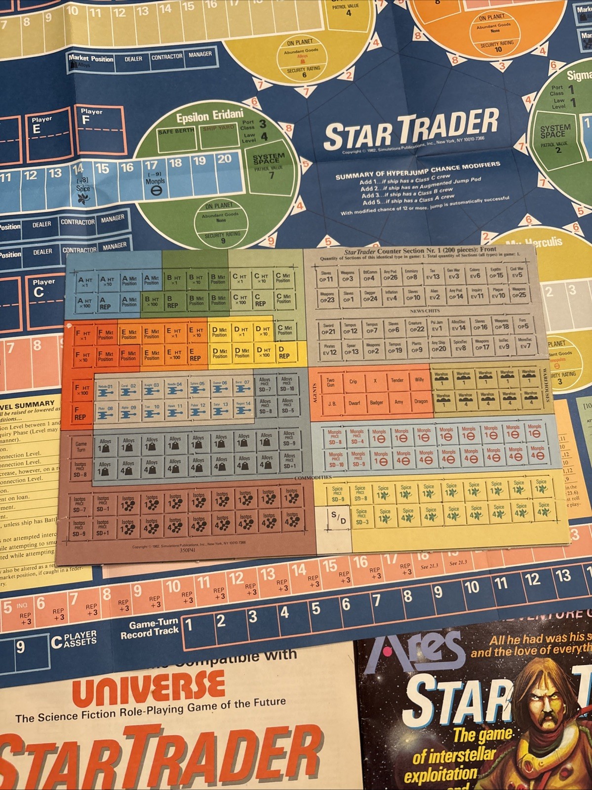 SPI Ares Magazine Nr. 12 Star Trader Game Unused Unpunched