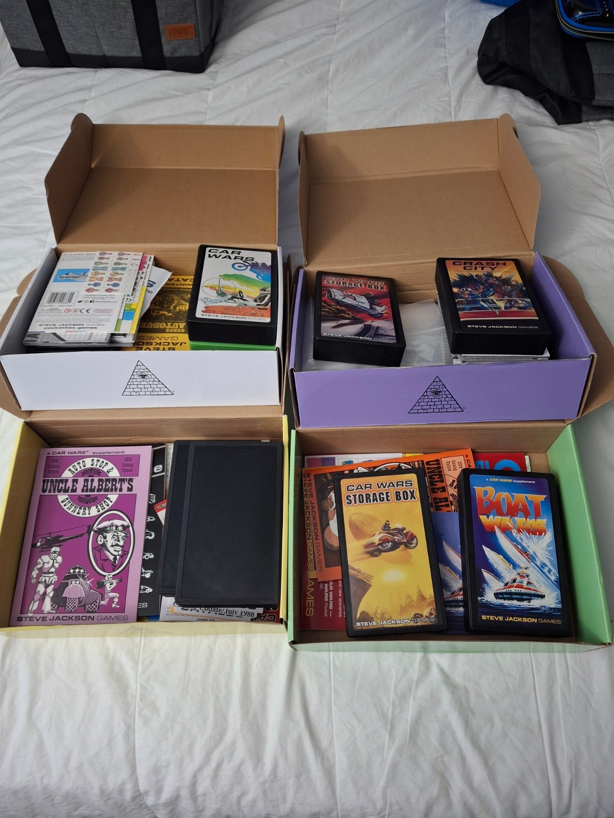 Car Wars Pocket Box Bundles All 4 Steve Jackson Games Kickstarter Complete