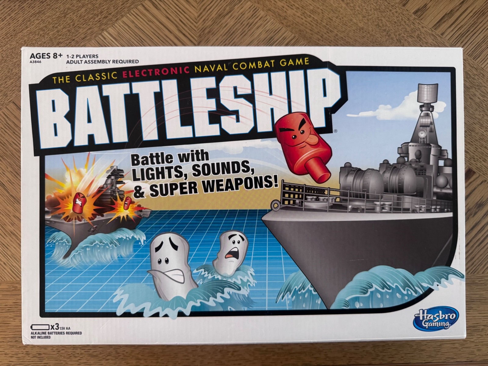 Hasbro Electronic Battleship A3846 Sea Battle Family Board NEW Naval Combat Navy