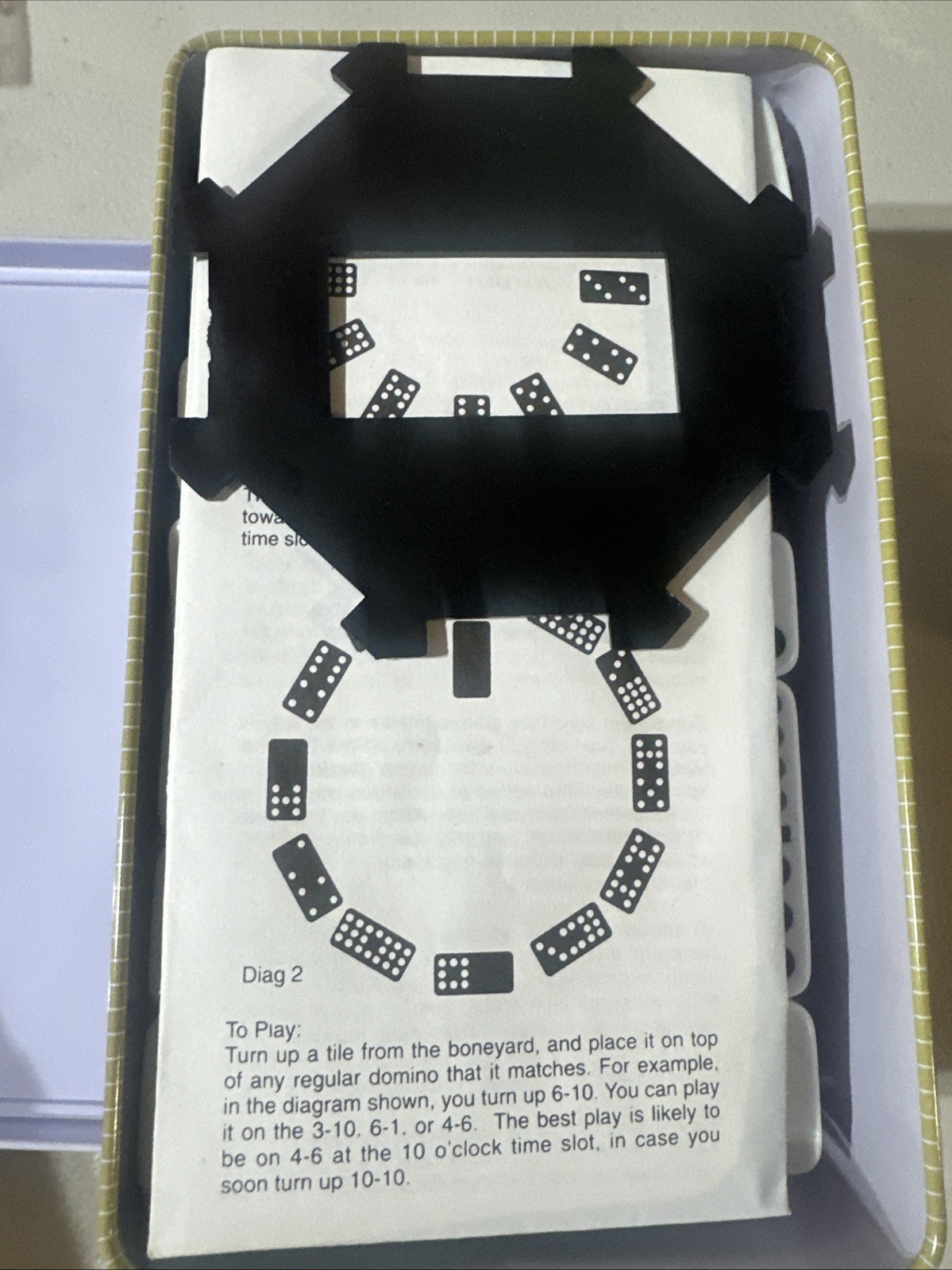 Cardinals MEXICAN TRAIN Jumbo DOMINOES Double Twelve Color Dot TIN 2005