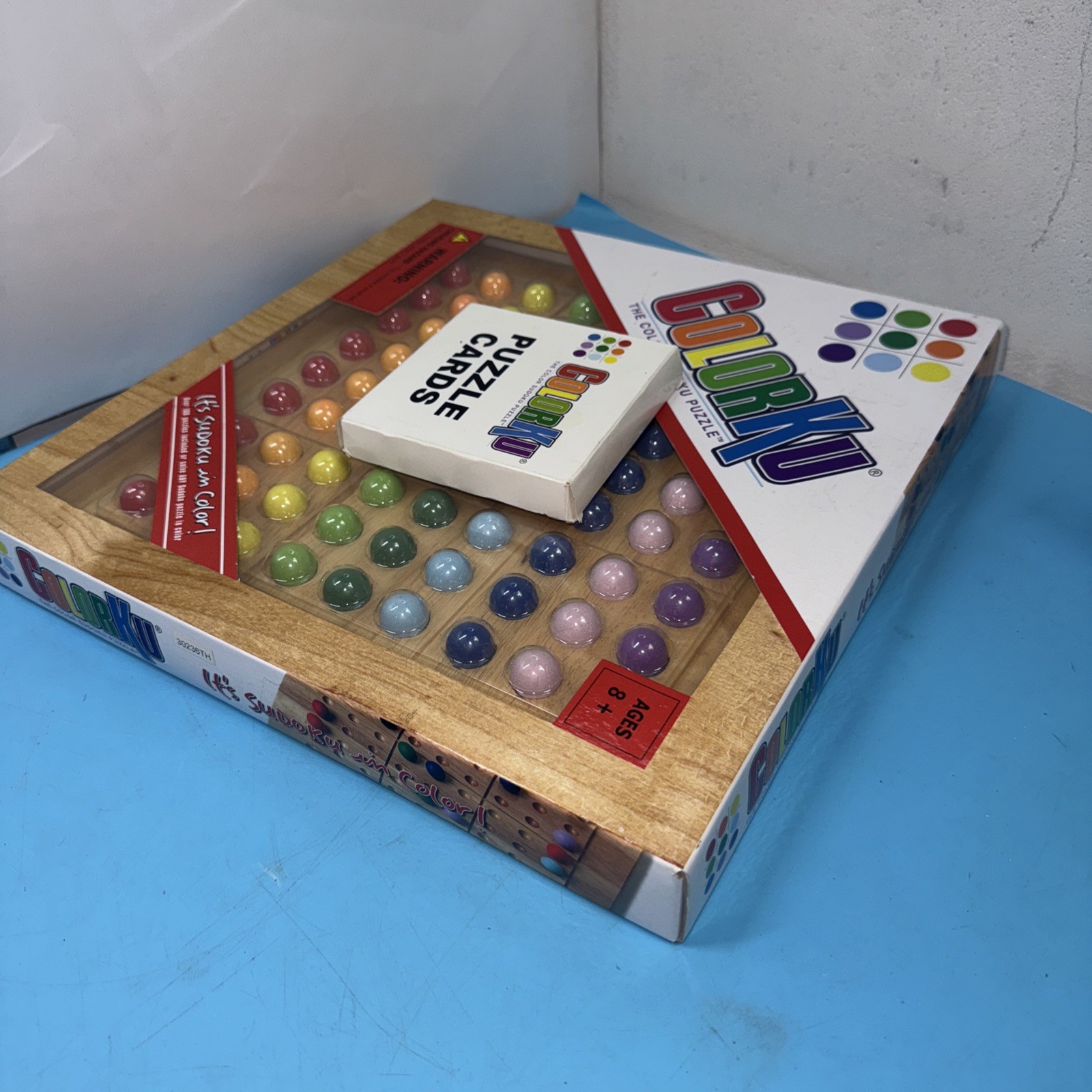 Colorku Game COMPLETE Mad Cave Bird 2006 Wood Wooden Board Colors Sudoku W/Cards