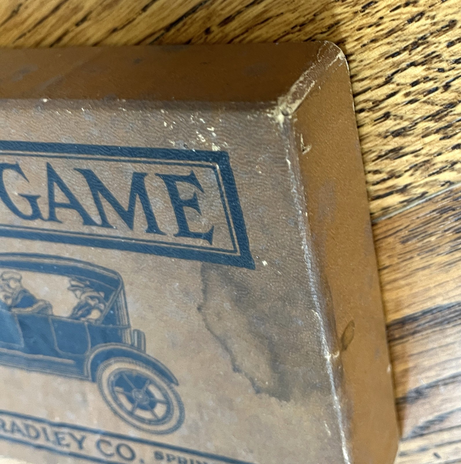 Flivver Game – Milton Bradley 1923 – Separate Box & Board Version