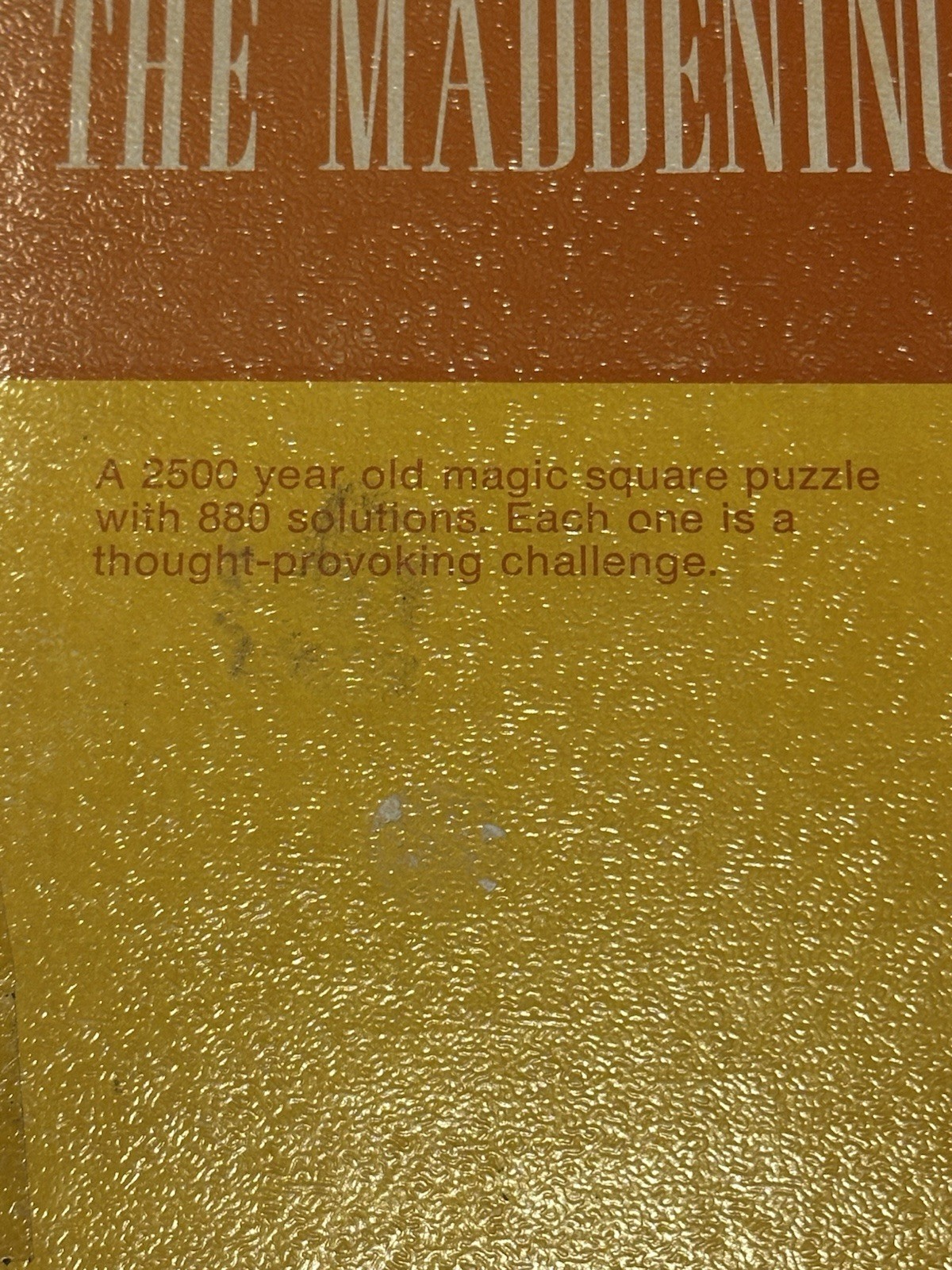 Vintage board game The Maddening Square – Rare